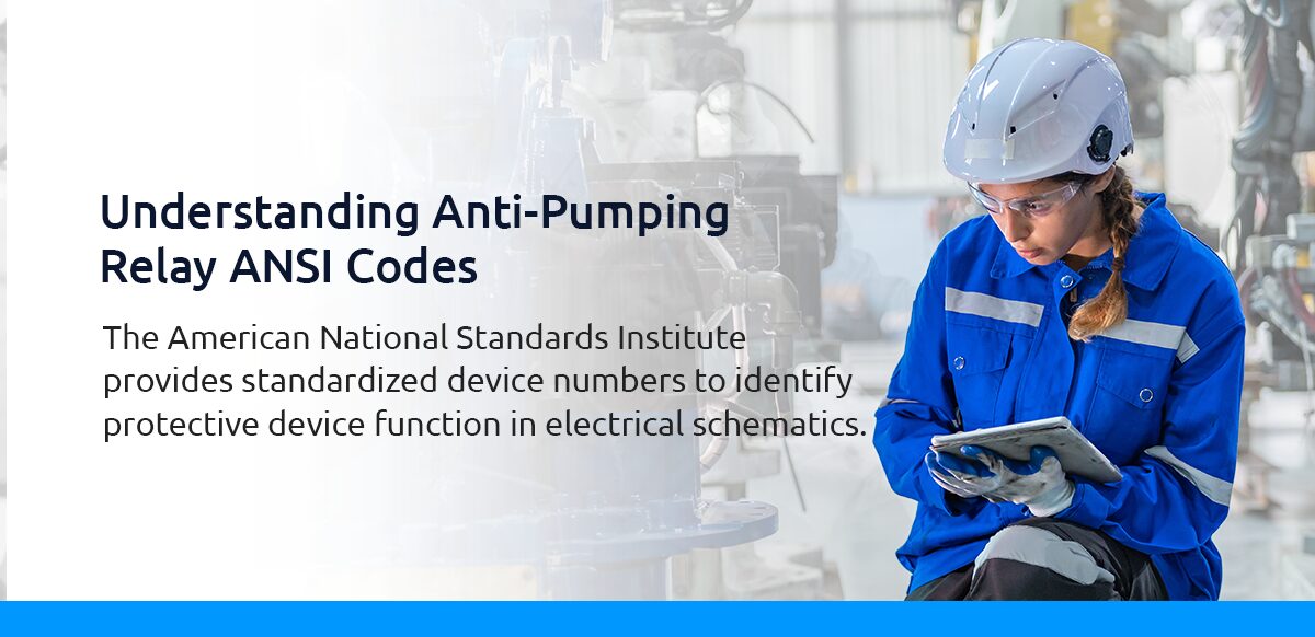 Understanding anti-pumping relay ANSI codes