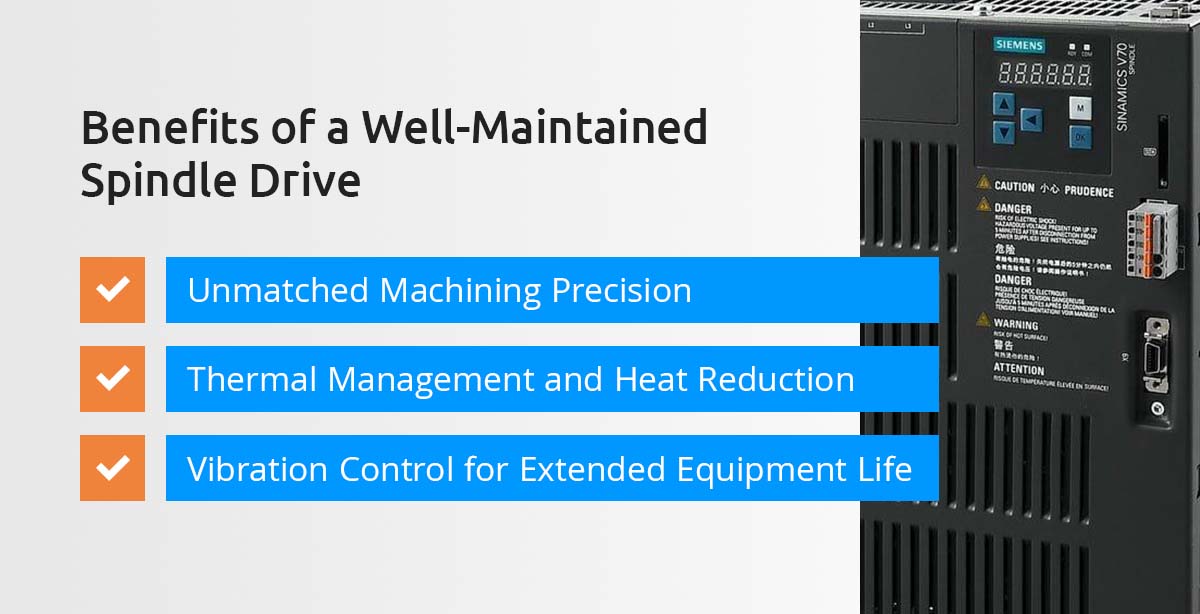 Benefits of a well-maintained spindle drive.