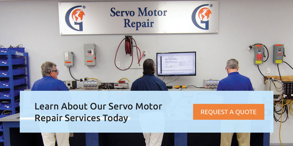 Learn about our servo motor repair services today.