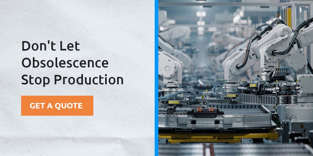 Don't let obsolescence stop production, request a repair quote today.