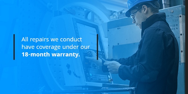 All repairs have coverage under our 18-month warranty