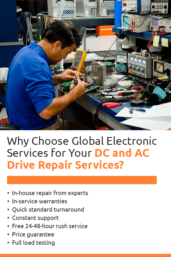 Why Choose Global Electronic Services for Your DC and AC Drive Repair Services?