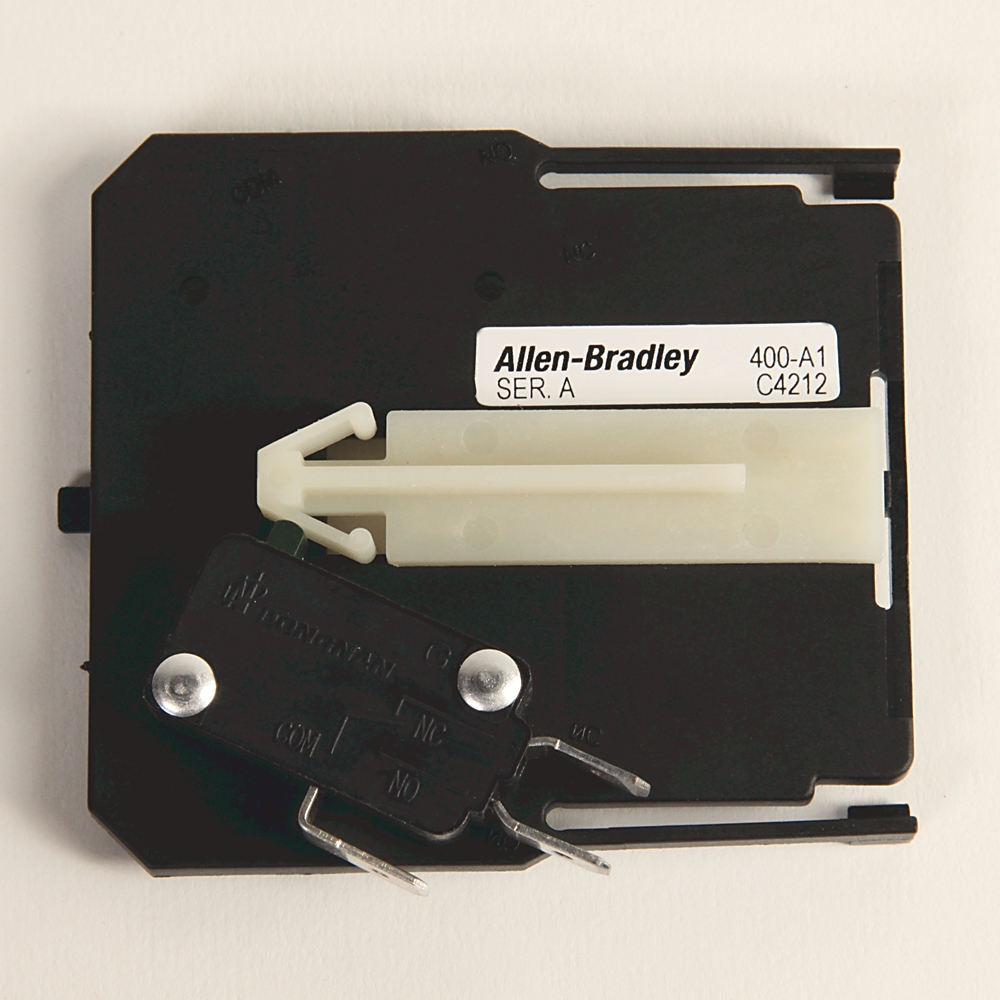Allen-Bradley 400-A1 400-A1: Allen-Bradley 1 SPDT for 3P 25A-40A Auxiliary Contact https://gesrepair.com/wp-content/uploads/2020/AB_Images/Allen-Bradley_400-A1.jpg