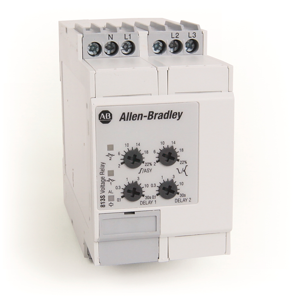 Allen-Bradley 813S-V3-480V 813S-V3-480V: Allen-Bradley MachineAlert 813S 3-Phase Voltage Relay https://gesrepair.com/wp-content/uploads/2020/AB_Images/Allen-Bradley_813S-V3-480V.jpg
