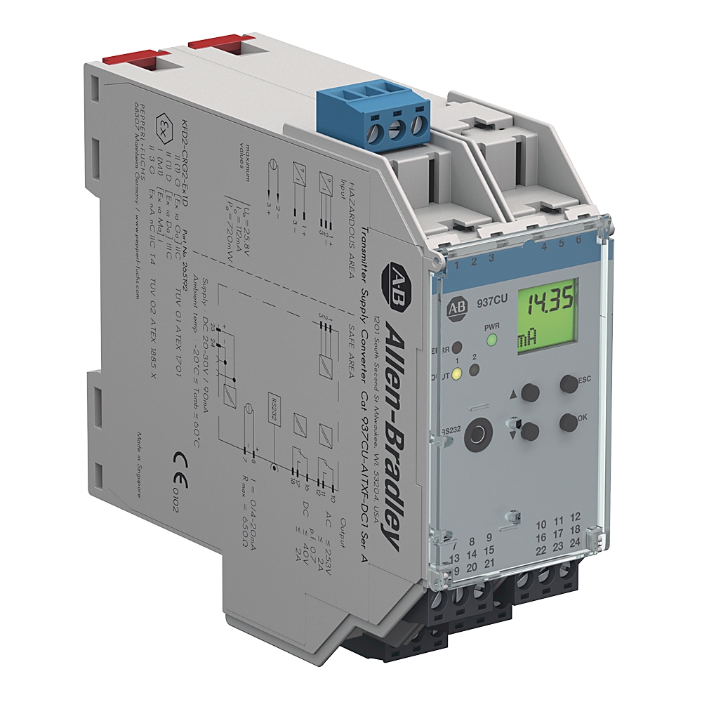 Allen-Bradley 937CU-AITXF-DC1 937CU-AITXF-DC1: Allen-Bradley Transmitter Supply Converter Analog In https://gesrepair.com/wp-content/uploads/2020/AB_Images/Allen-Bradley_937CU-AITXF-DC1.jpg