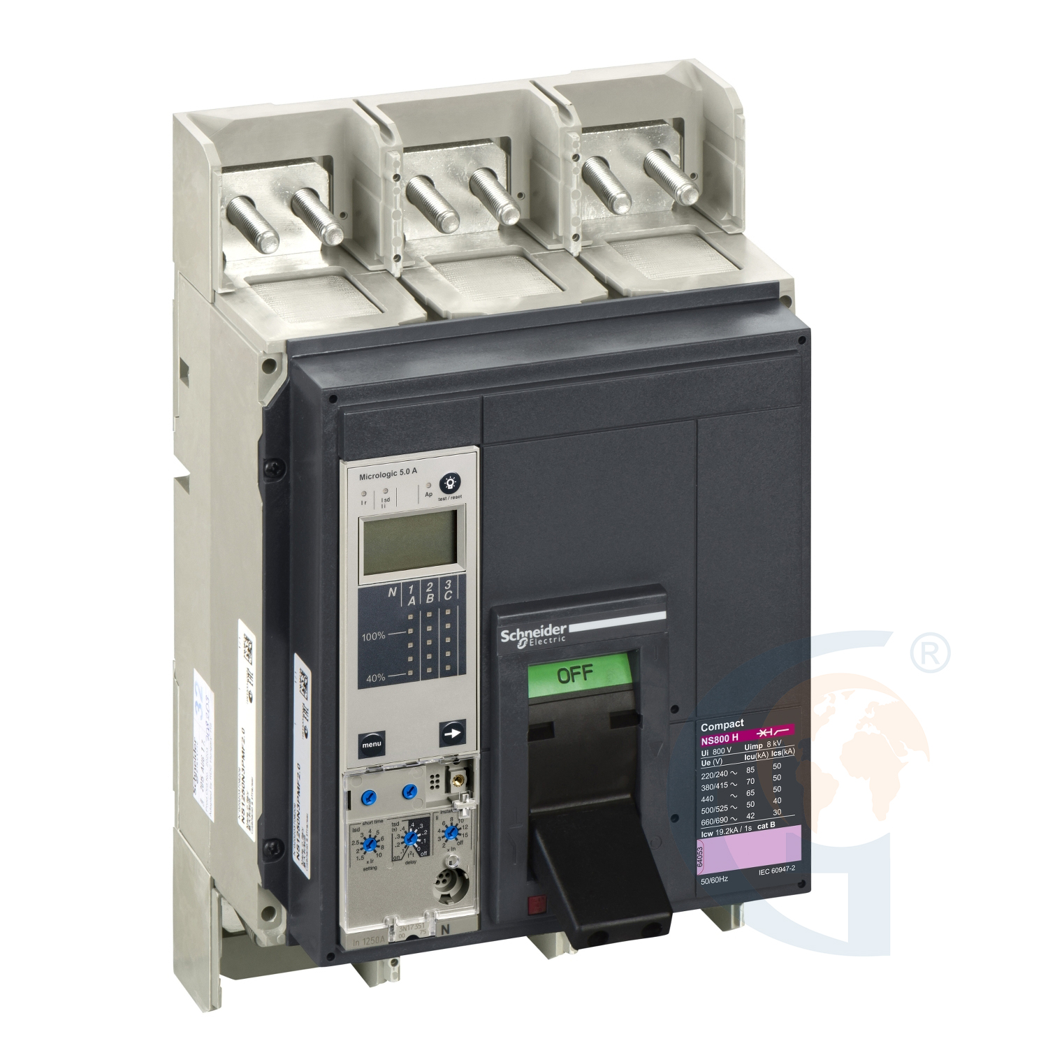Schneider Electric 33338 circuit breaker Compact NS800H – Micrologic 5.0 A – 800 A – 3 poles 3t https://gesrepair.com/wp-content/uploads/2020/Schneider/Schneider_Electric_33338_.jpg