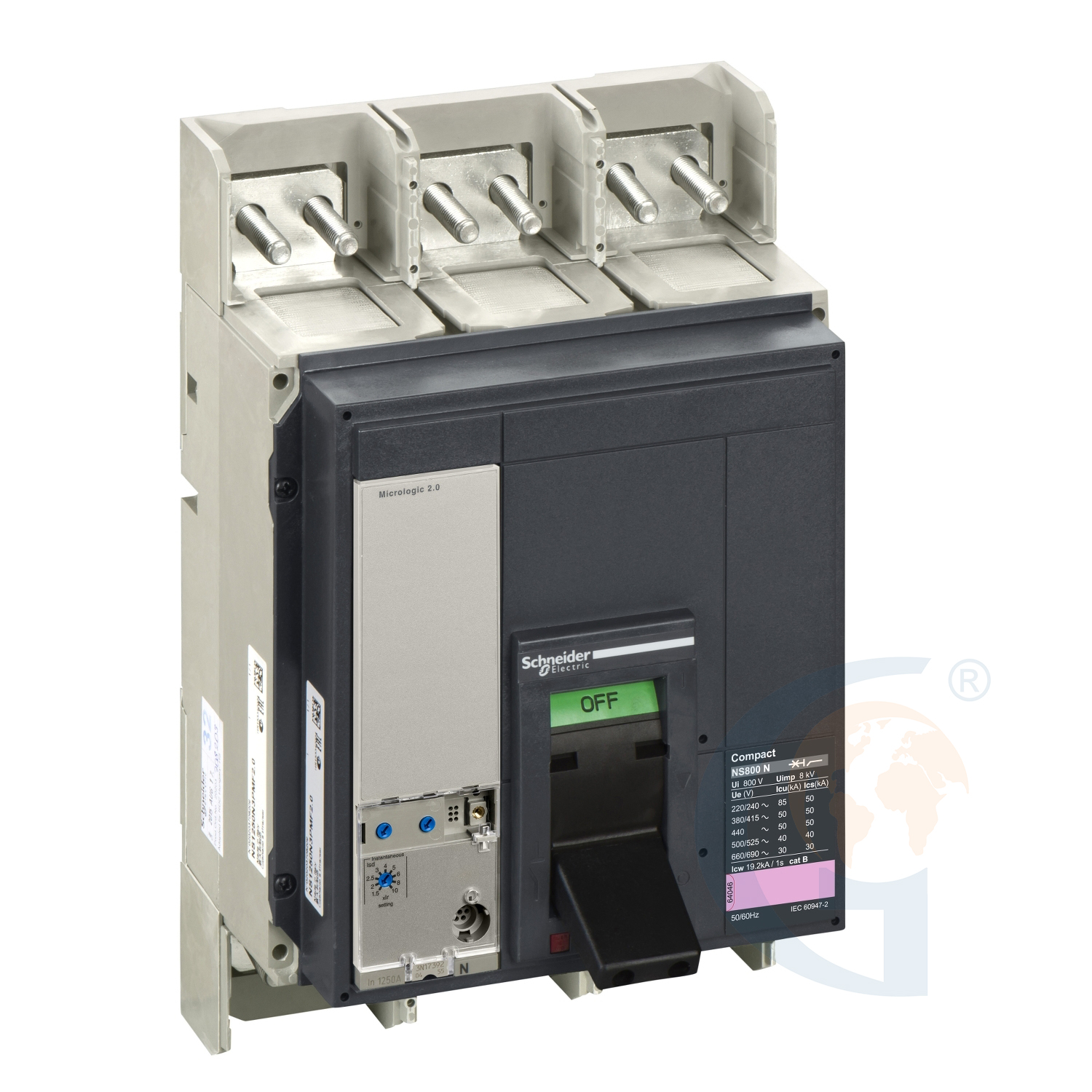 Schneider Electric 34424 circuit breaker Compact NS800N – Micrologic 5.0 E – 800 A – 3 poles 3t https://gesrepair.com/wp-content/uploads/2020/Schneider/Schneider_Electric_34424_.jpg