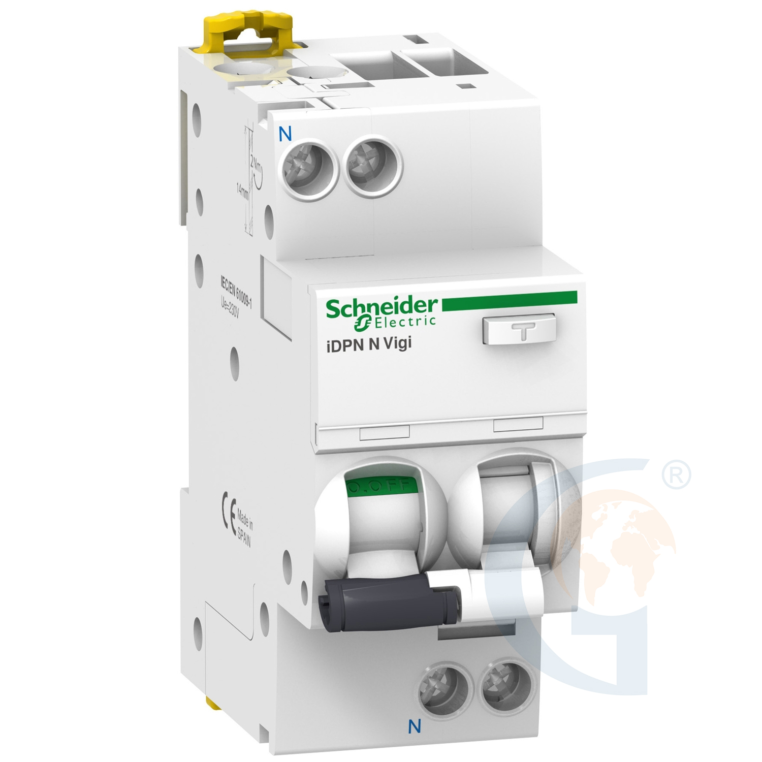 Schneider Electric A9D32613 ACTI 9 IDPN N VIGI – RCBO – 1P+N – 13A – C CURVE – 6000A – 30MA – TYPE A https://gesrepair.com/wp-content/uploads/2020/Schneider/Schneider_Electric_A9D32613_.jpg
