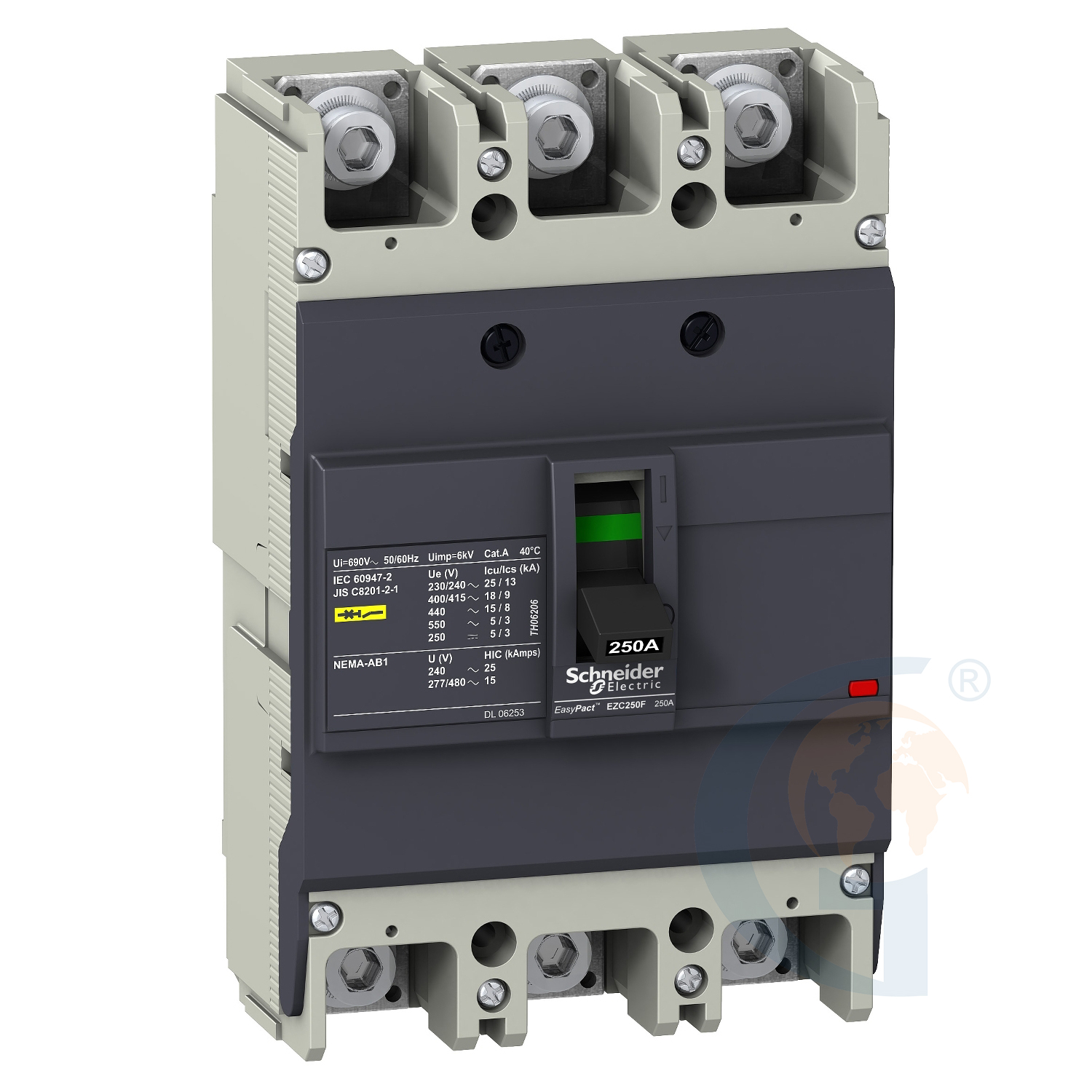 Schneider Electric EZC250F3200 CIRCUIT BREAKER EASYPACT EZC250F – TMD – 200 A – 3 POLES 3D https://gesrepair.com/wp-content/uploads/2020/Schneider/Schneider_Electric_EZC250F3200_.jpg