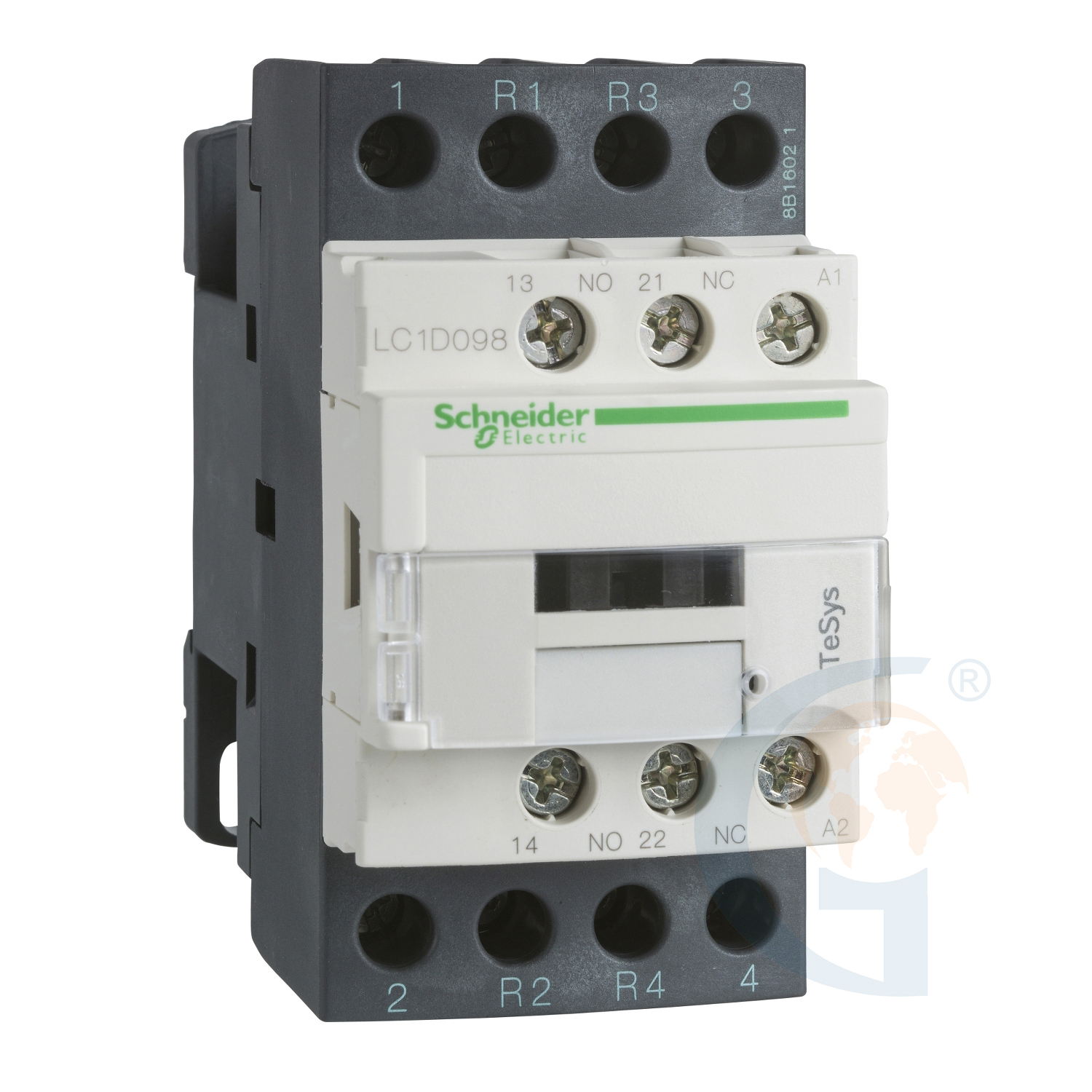 Schneider Electric LC1D098Q7 TESYS D CONTACTOR – 4P(2 NO + 2 NC) – AC-1 – <= 440 V 20 A - 380 V AC COIL https://gesrepair.com/wp-content/uploads/2020/Schneider/Schneider_Electric_LC1D098Q7_.jpg