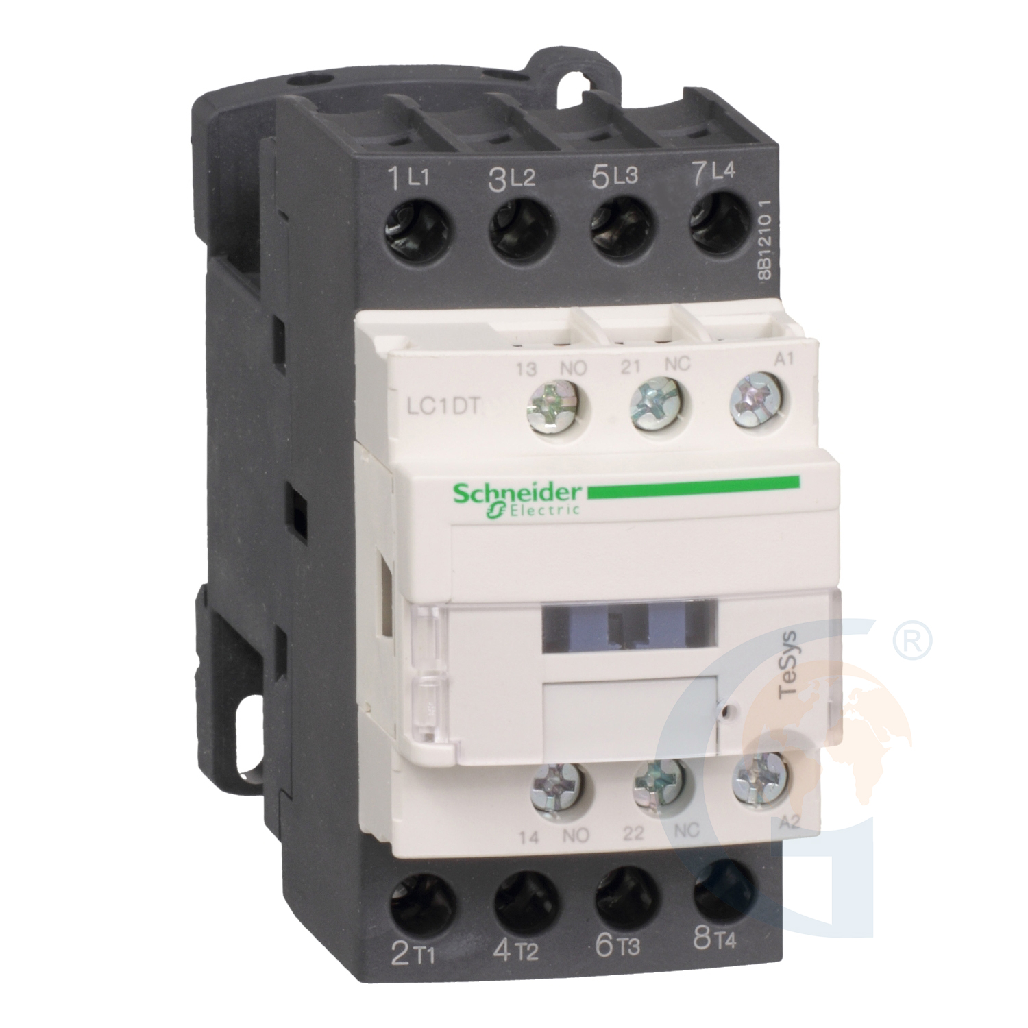 Schneider Electric LC1DT20C7 TeSys D contactor – 4P(4 NO) – AC-1 – <= 440 V 20 A - 32 V AC 50/60 Hz coil https://gesrepair.com/wp-content/uploads/2020/Schneider/Schneider_Electric_LC1DT20C7_.jpg