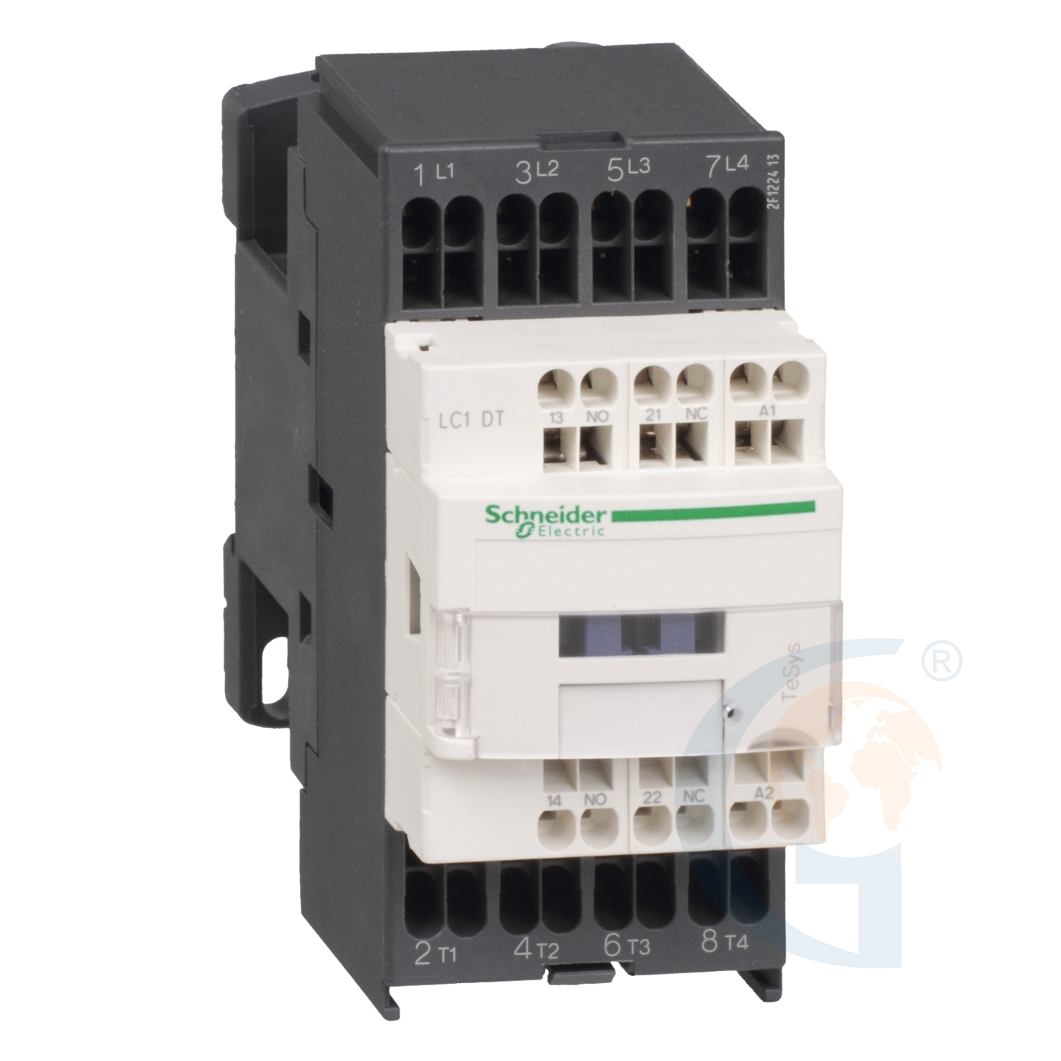 Schneider Electric LC1DT253M7 TeSys D contactor – 4P(4 NO) – AC-1 – <= 440 V 25 A - 220 V AC 50/60 Hz coil https://gesrepair.com/wp-content/uploads/2020/Schneider/Schneider_Electric_LC1DT253M7_.jpg
