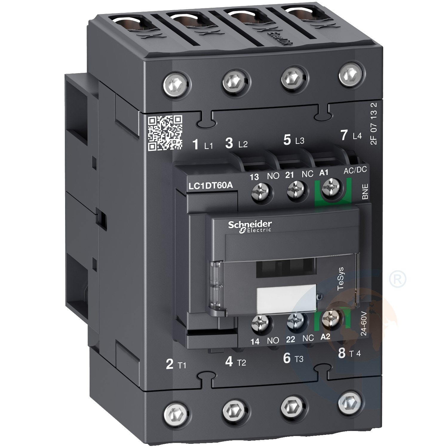 Schneider Electric LC1DT60ABBE TeSys D contactor 4P 60A AC-1 up to 440V coil 24V DC Everlink https://gesrepair.com/wp-content/uploads/2020/Schneider/Schneider_Electric_LC1DT60ABBE_.jpg
