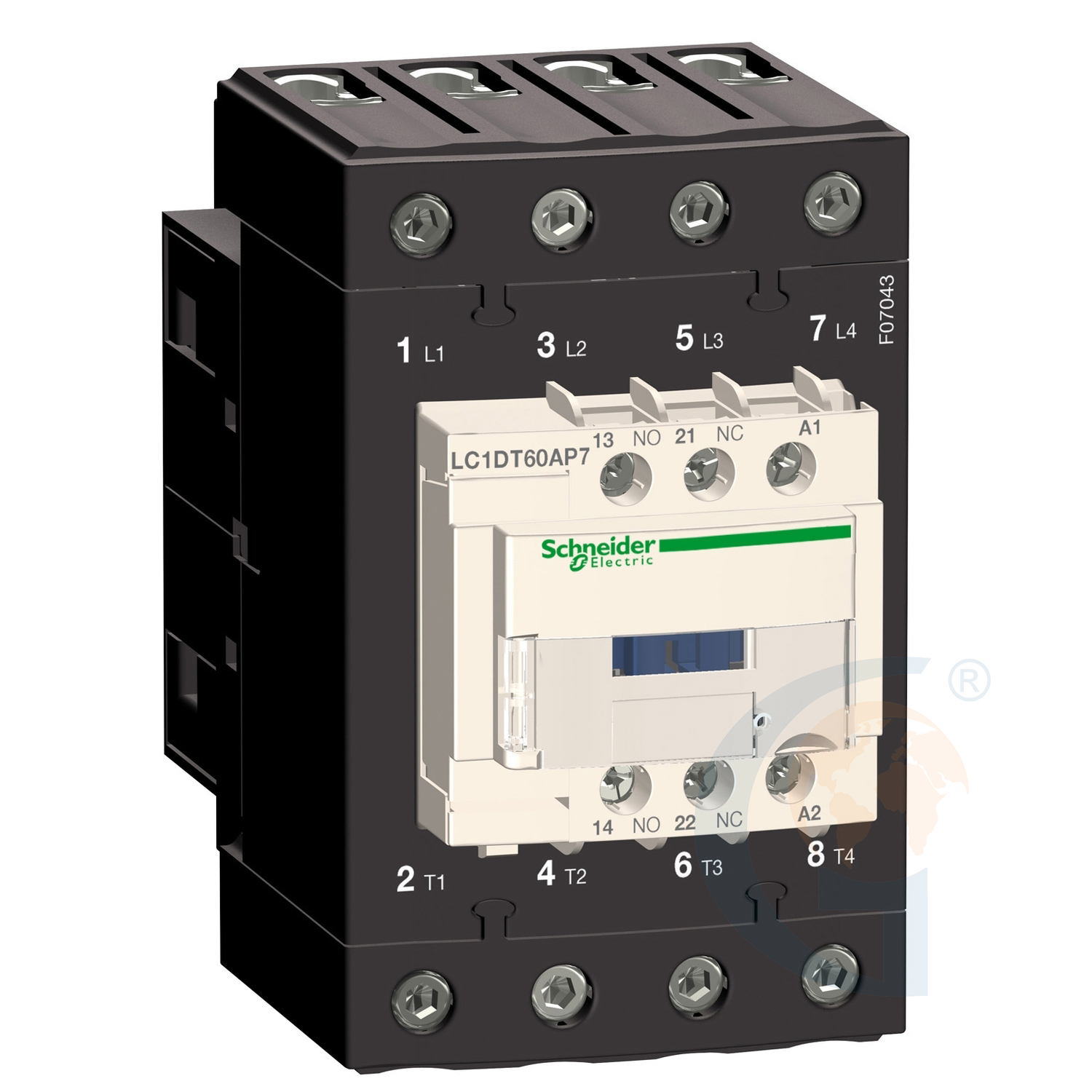 Schneider Electric LC1DT60ACD TeSys D contactor – 4P(4 NO) – AC-1 – <= 440 V 60 A - 36 V DC standard coil https://gesrepair.com/wp-content/uploads/2020/Schneider/Schneider_Electric_LC1DT60ACD_.jpg