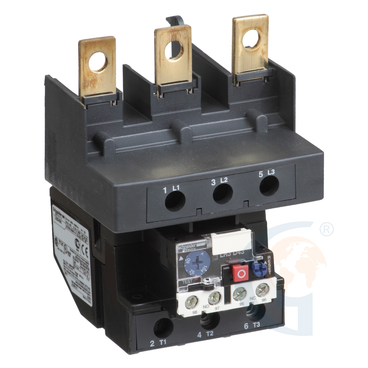 Schneider Electric LR3D4369 TESYS LRD THERMAL OVERLOAD RELAYS – 110…140 A – CLASS 10A https://gesrepair.com/wp-content/uploads/2020/Schneider/Schneider_Electric_LR3D4369_.jpg