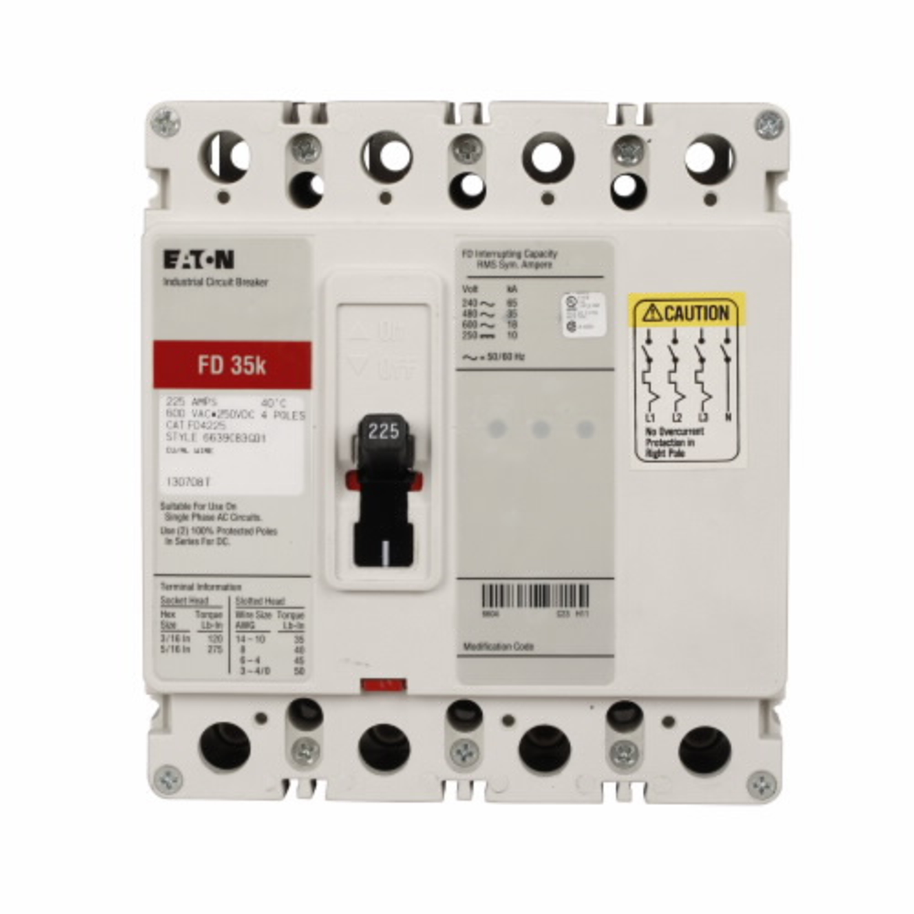 Eaton FD4060 Eaton | Cutler Hammer FD4060  Circuit Breakers Molded Case Breakers – 600 Volt AC https://gesrepair.com/wp-content/uploads/2022/Eaton/Images/Eaton_FD4060_Circuit_Breakers.jpg