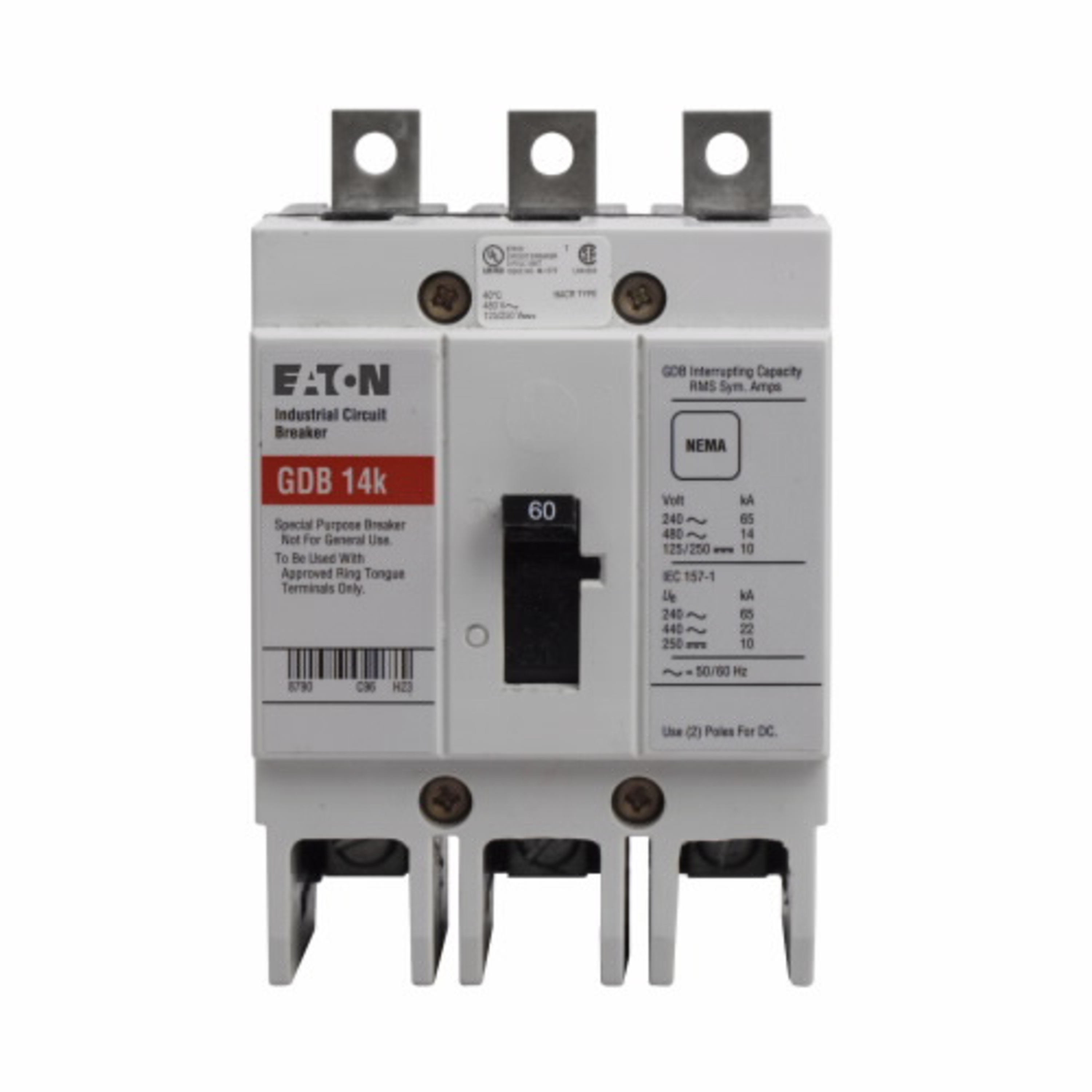 Eaton GDB3070DS101 Eaton | Cutler Hammer GDB3070DS101  Circuit Breakers Molded Case Breakers – 480 Volt AC https://gesrepair.com/wp-content/uploads/2022/Eaton/Images/Eaton_GDB3070DS101_Circuit_Breakers.jpg