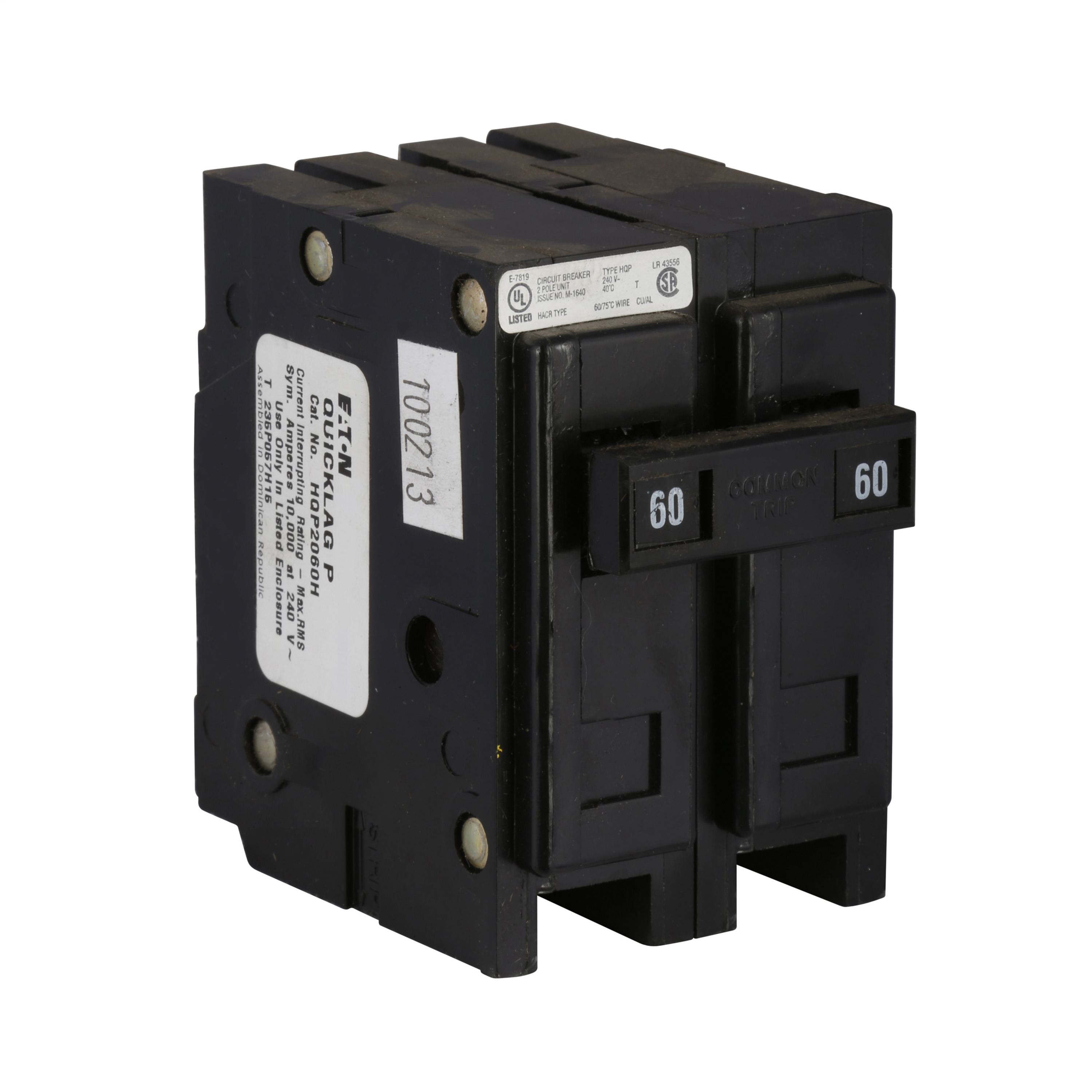 Eaton HQP2100 Eaton | Cutler Hammer HQP2100  Circuit Breakers Plug-On Breakers – 2 Pole https://gesrepair.com/wp-content/uploads/2022/Eaton/Images/Eaton_HQP2100_Circuit_Breakers.jpg