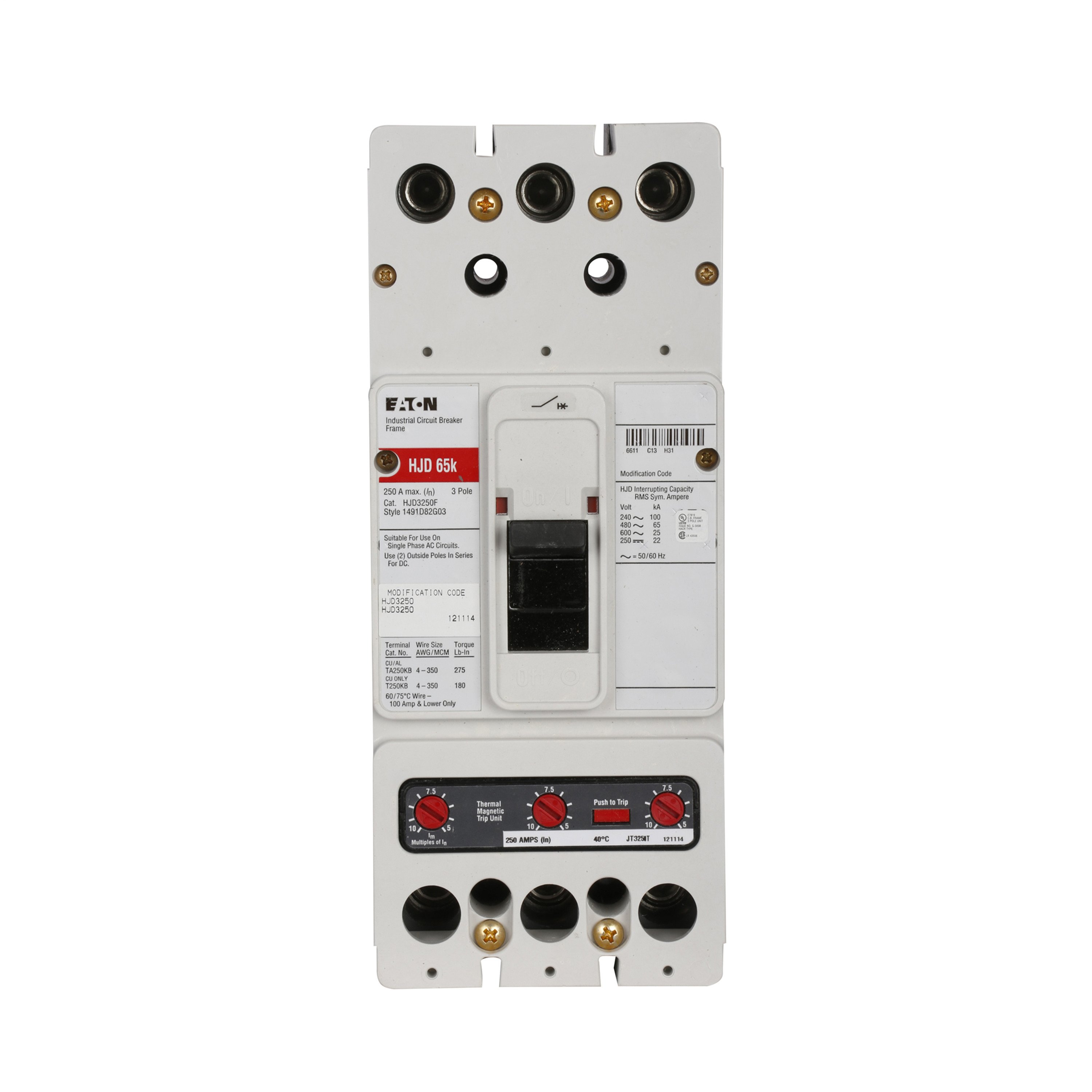 Eaton JDC3150 Eaton | Cutler Hammer JDC3150  Circuit Breakers Molded Case Breakers – 600 Volt AC https://gesrepair.com/wp-content/uploads/2022/Eaton/Images/Eaton_JDC3150_Circuit_Breakers.jpg