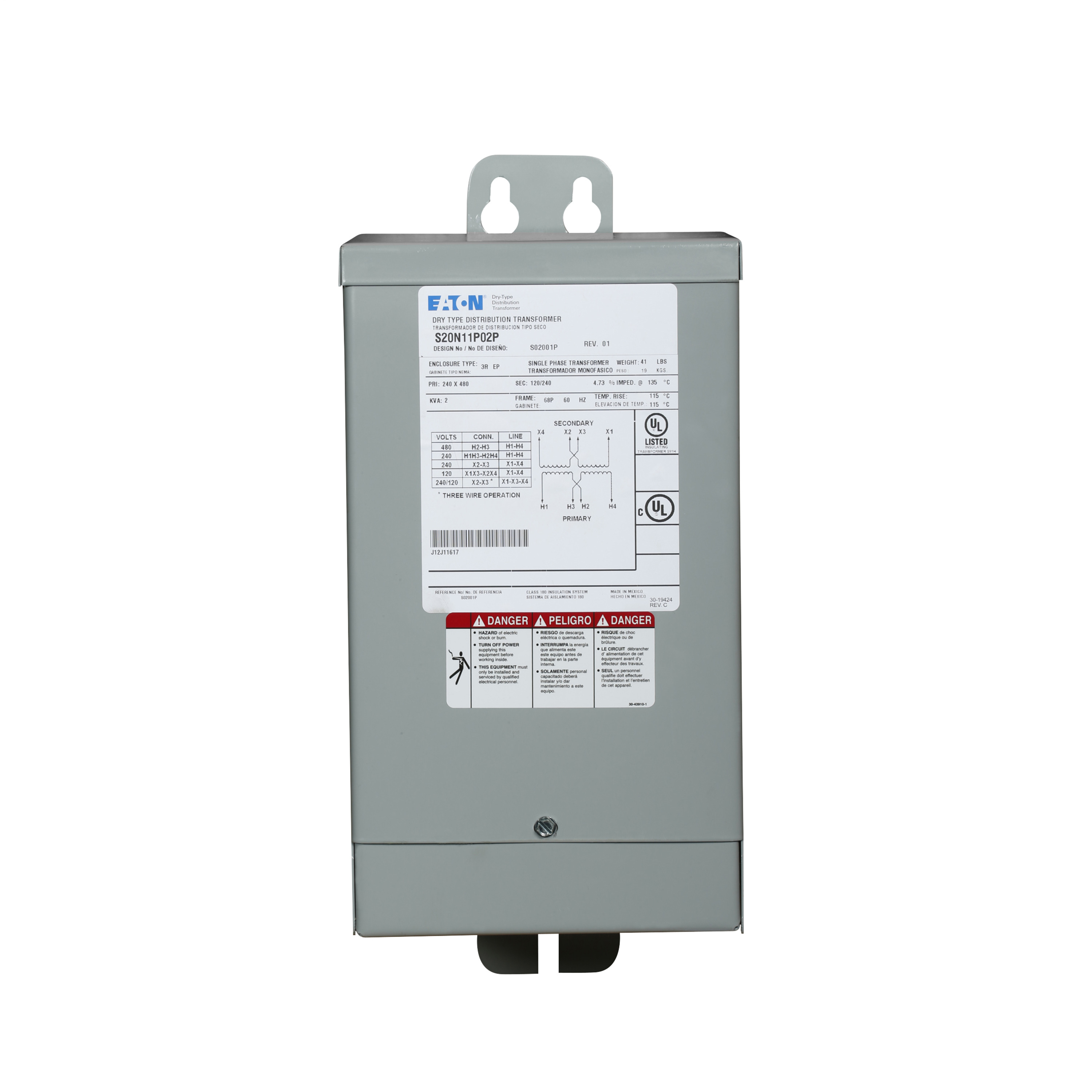 Eaton S48N11S02CU Eaton | Cutler Hammer S48N11S02CU  Transformers Dry Type – 2 – 2.5 KVA https://gesrepair.com/wp-content/uploads/2022/Eaton/Images/Eaton_S48N11S02CU_Transformer.jpg