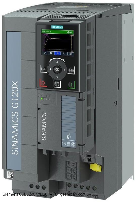 Siemens 6SL32301YE281AP0 Siemens SINAMICS 6SL32301YE281AP0 G120X 3-Phase Infrastructure Converter https://gesrepair.com/wp-content/uploads/2025/02/image/Siemens%206SL32301YE281AP0%20AC%20Drives.JPG