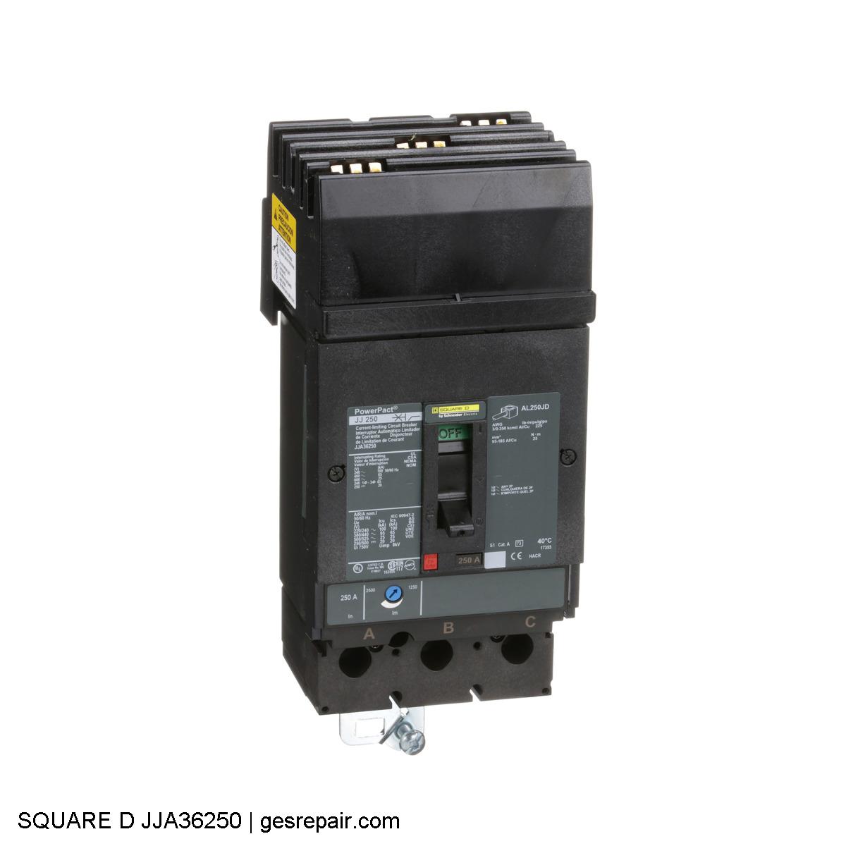 SQUARE D JJA36250 SQUARE D  Circuit Breakers  JJA36250 Circuit breaker https://gesrepair.com/wp-content/uploads/2025/05/SQUARE_D_JJA36250_Circuit_Breakers.JPG