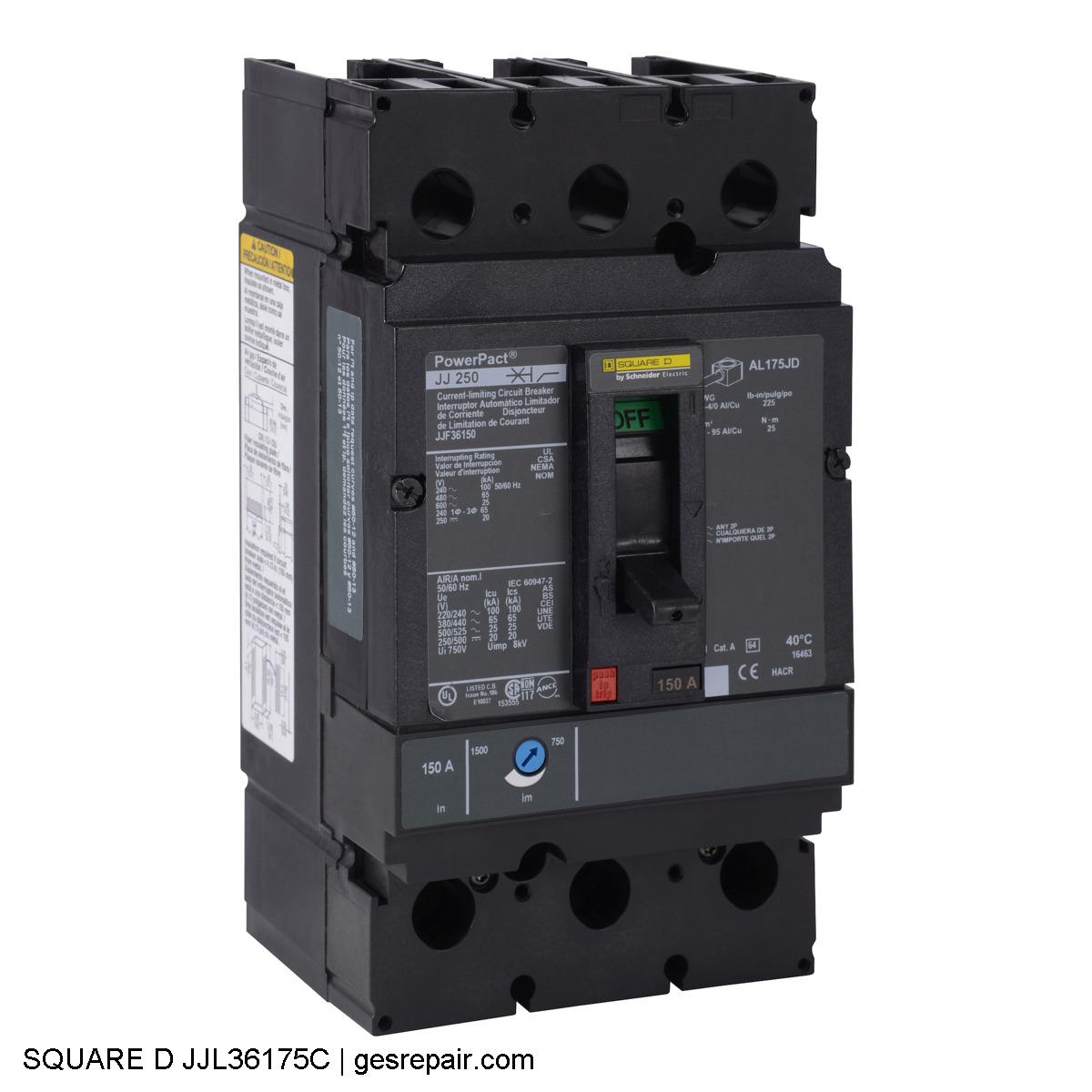 SQUARE D JJL36175C SQUARE D  Circuit Breakers  JJL36175C Circuit breaker https://gesrepair.com/wp-content/uploads/2025/05/SQUARE_D_JJL36175C_Circuit_Breakers.JPG