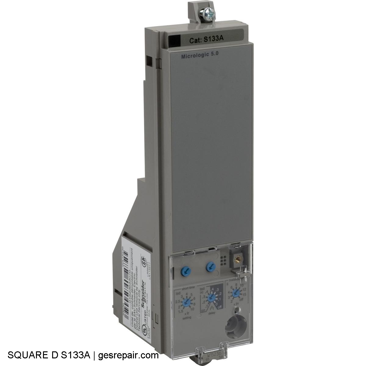 SQUARE D S133A SQUARE D  Circuit Breakers  S133A Trip unit, PowerPact P https://gesrepair.com/wp-content/uploads/2025/05/SQUARE_D_S133A_Circuit_Breakers.JPG