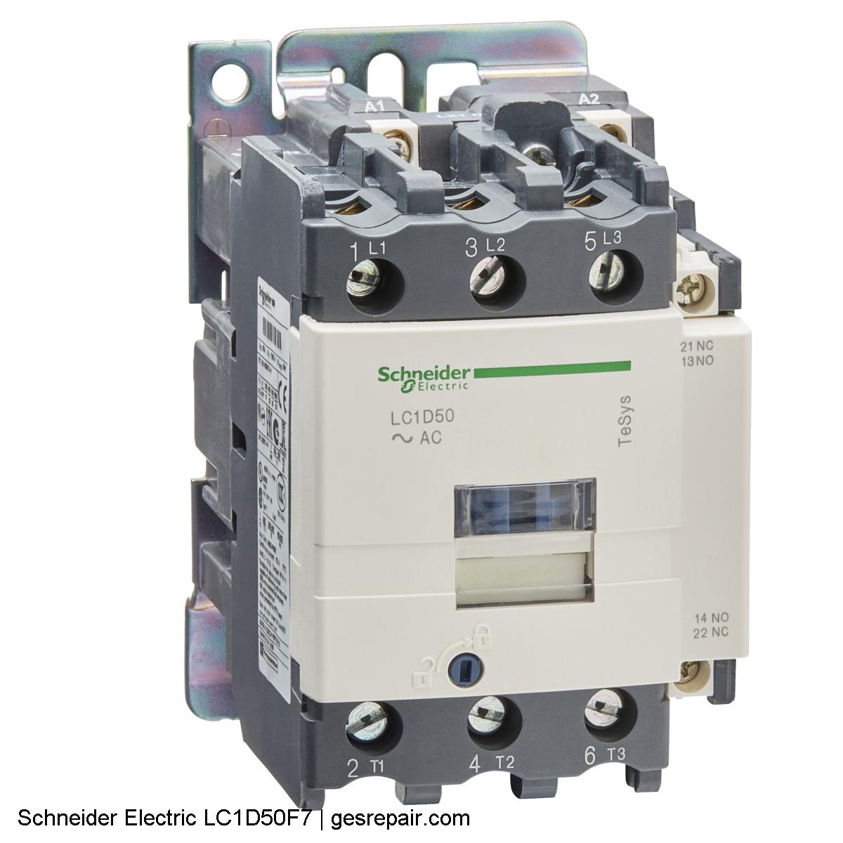 Schneider Electric LC1D50F7 Schneider Electric LC1D50F7 Contactors https://gesrepair.com/wp-content/uploads/2025/05/Schneider_Electric_LC1D50F7_Contactors.JPG