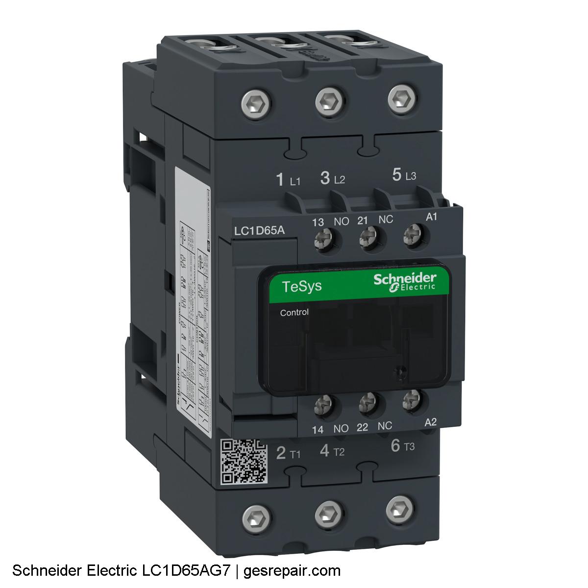Schneider Electric LC1D65AG7 Schneider Electric LC1D65AG7 Contactors https://gesrepair.com/wp-content/uploads/2025/05/Schneider_Electric_LC1D65AG7_Contactors.JPG