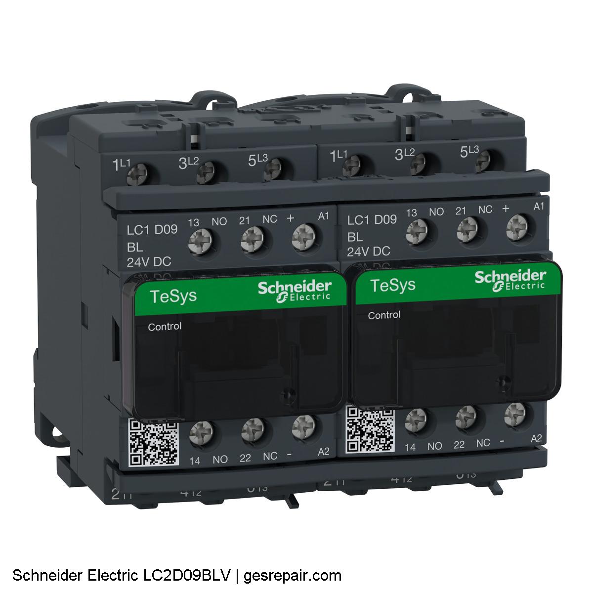 Schneider Electric LC2D09BLV Schneider Electric LC2D09BLV Contactors https://gesrepair.com/wp-content/uploads/2025/05/Schneider_Electric_LC2D09BLV_Contactors.JPG