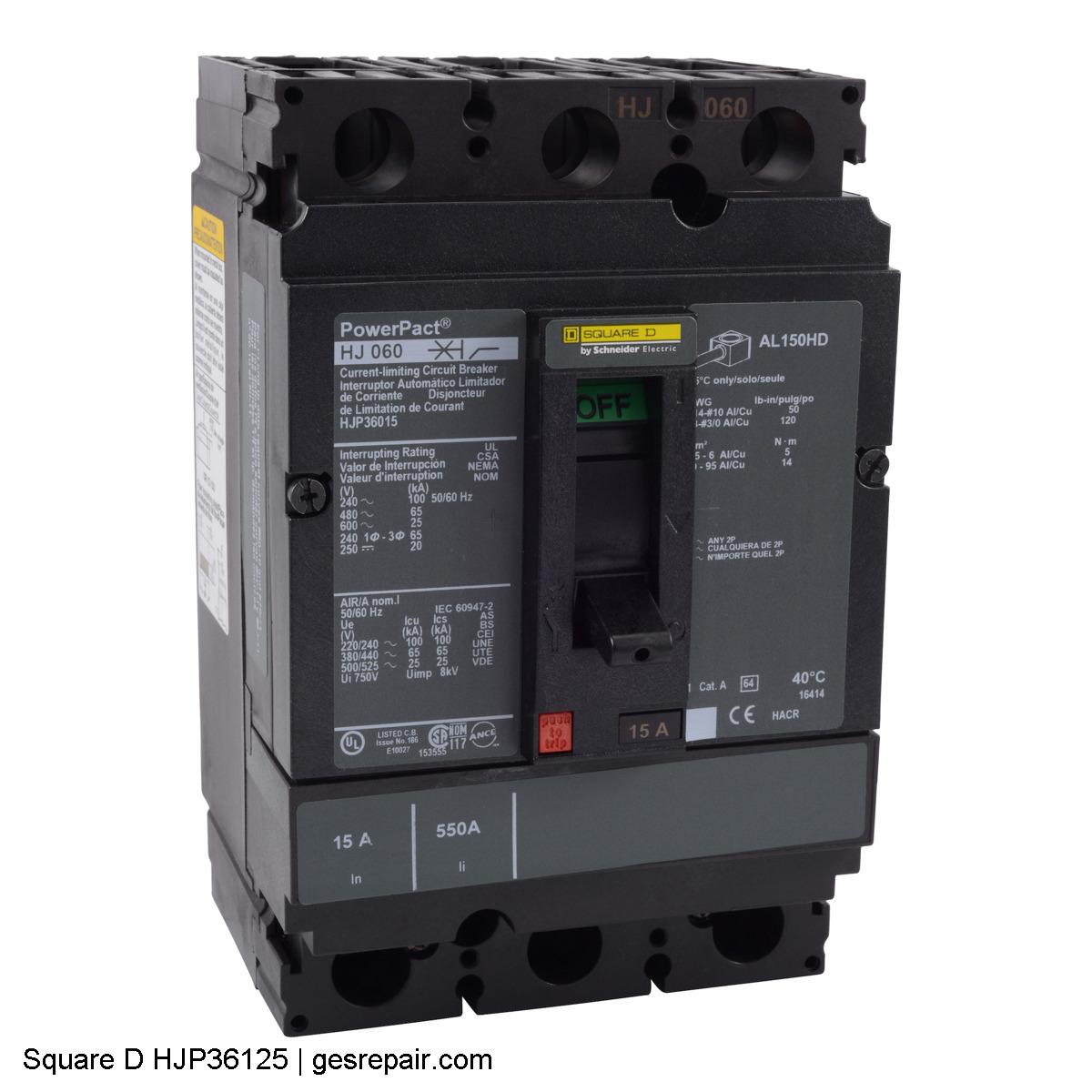 Square D HJP36125 Square D  Circuit Breakers  HJP36125 Circuit breaker https://gesrepair.com/wp-content/uploads/2025/05/Square_D_HJP36125_Circuit_Breakers.JPG