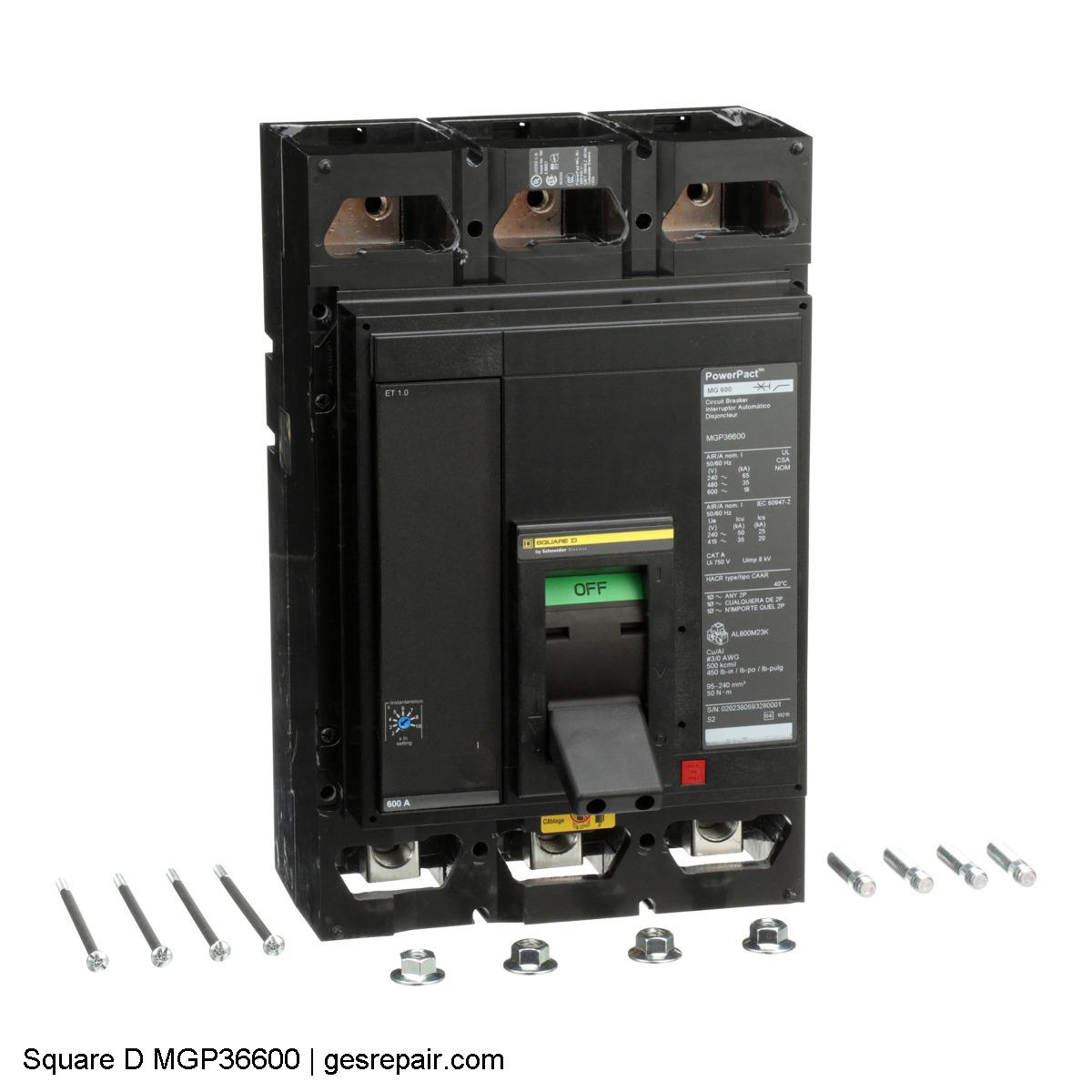 Square D MGP36600 Square D  Circuit Breakers  MGP36600 Circuit breaker https://gesrepair.com/wp-content/uploads/2025/05/Square_D_MGP36600_Circuit_Breakers.JPG