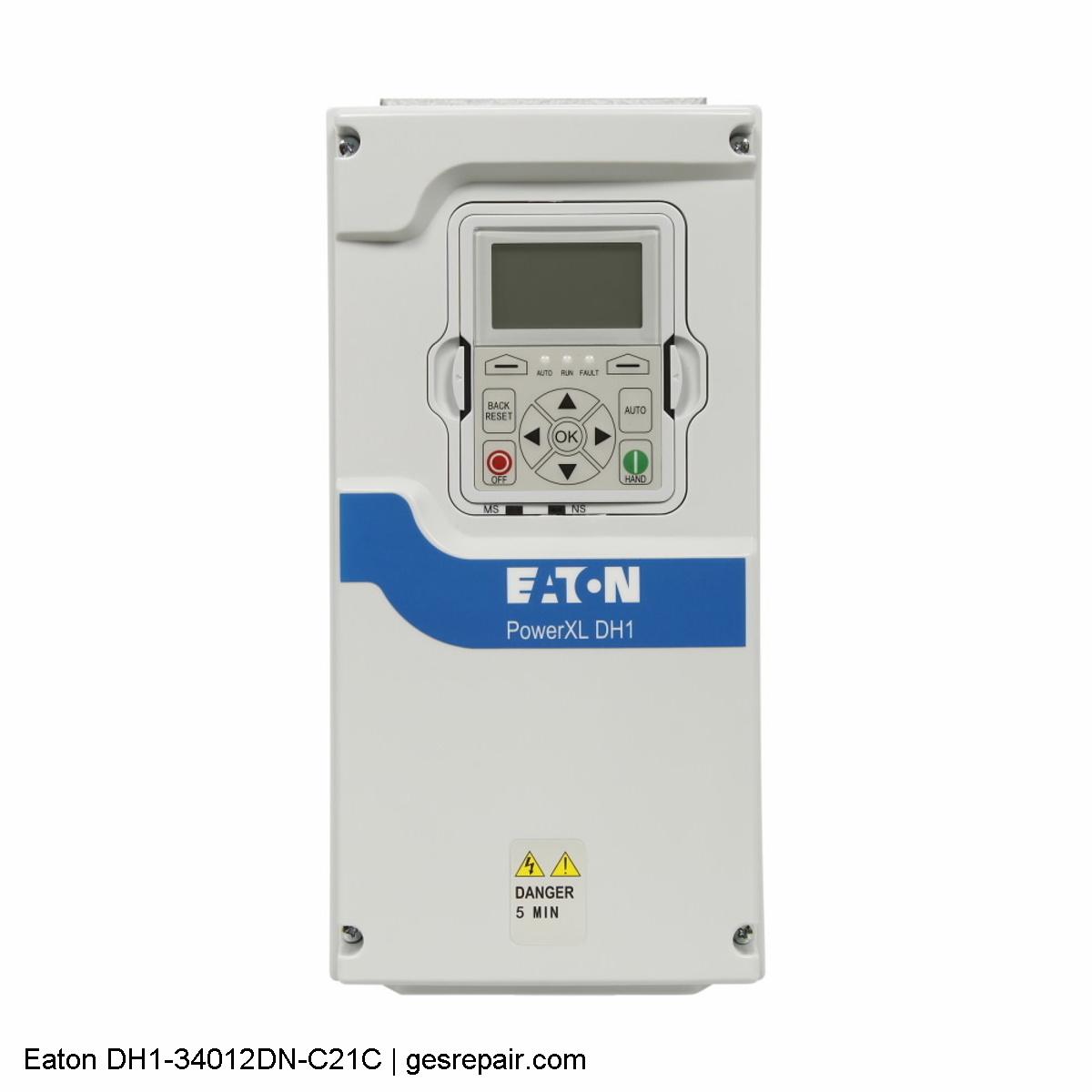 Eaton DH1-34012DN-C21C Eaton DH1-34012DN-C21C  Variable Speed Drives https://gesrepair.com/wp-content/uploads/2025/06/Image/Eaton_DH1-34012DN-C21C_Variable_Speed_Drives.JPG