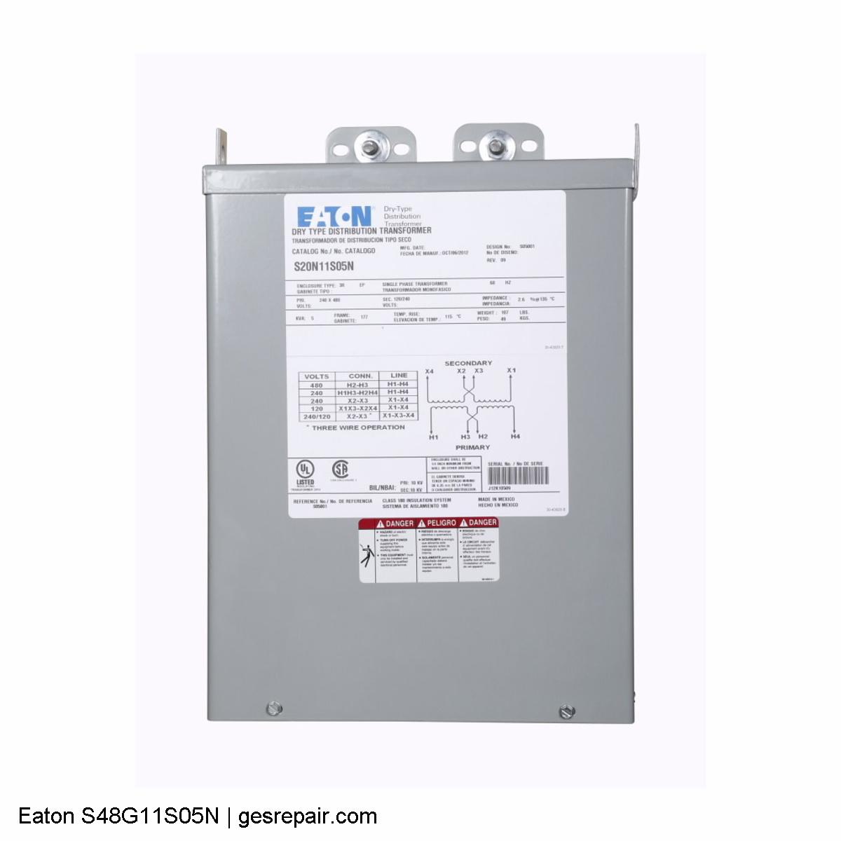 Eaton S48G11S05N Eaton S48G11S05N  Transformers https://gesrepair.com/wp-content/uploads/2025/06/Image/Eaton_S48G11S05N_Transformers.JPG