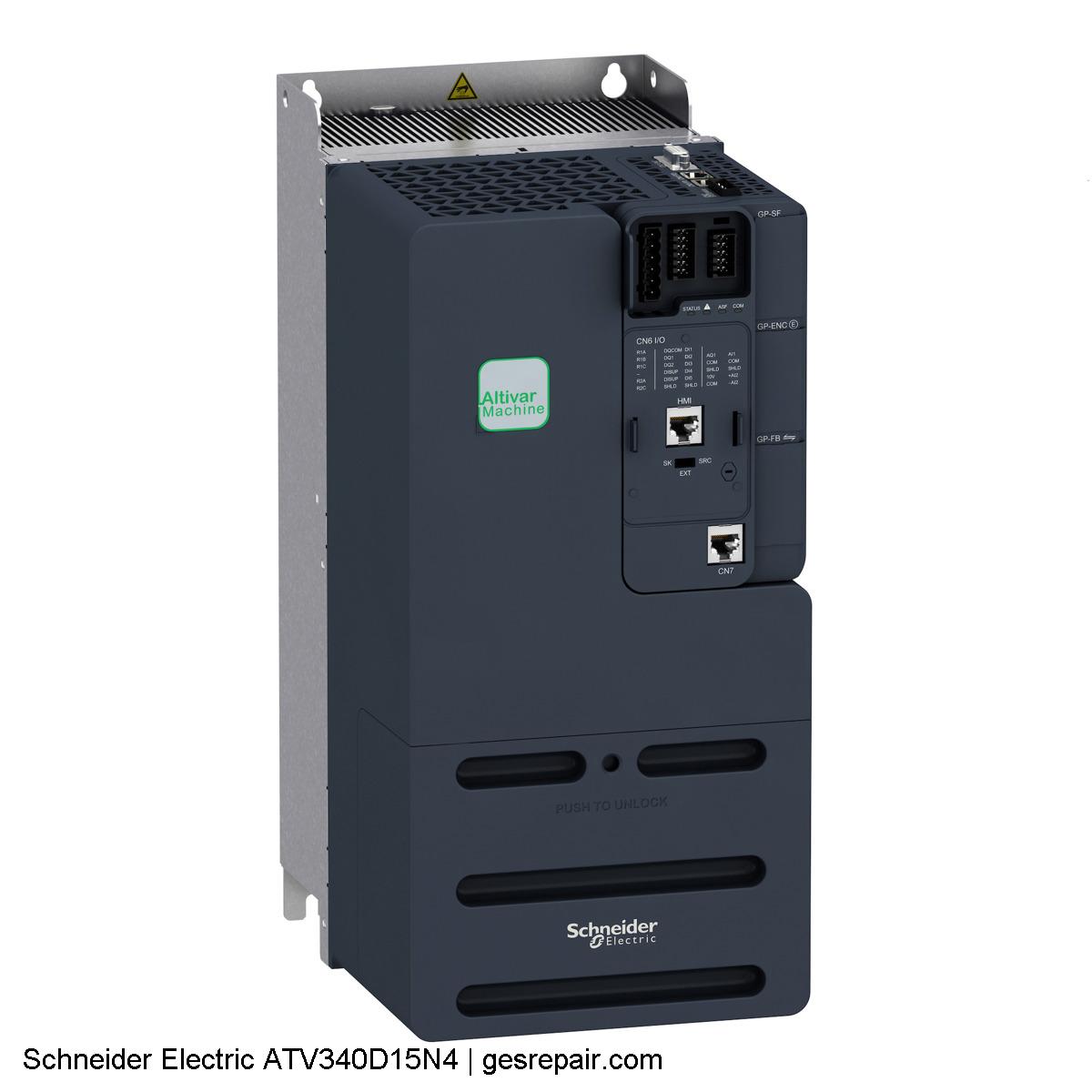 SQUARE D ATV340D15N4 SQUARE D ATV340D15N4  Inverter Drive AC https://gesrepair.com/wp-content/uploads/2025/06/Image/Schneider_Electric_ATV340D15N4_Inverter_Drive_AC.JPG