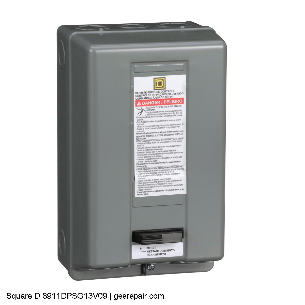 SQUARE D 8911DPSG13V09 SQUARE D 8911DPSG13V09  Motor Starter Controls https://gesrepair.com/wp-content/uploads/2025/06/Image/Square_D_8911DPSG13V09_Motor_Starter_Controls.JPG