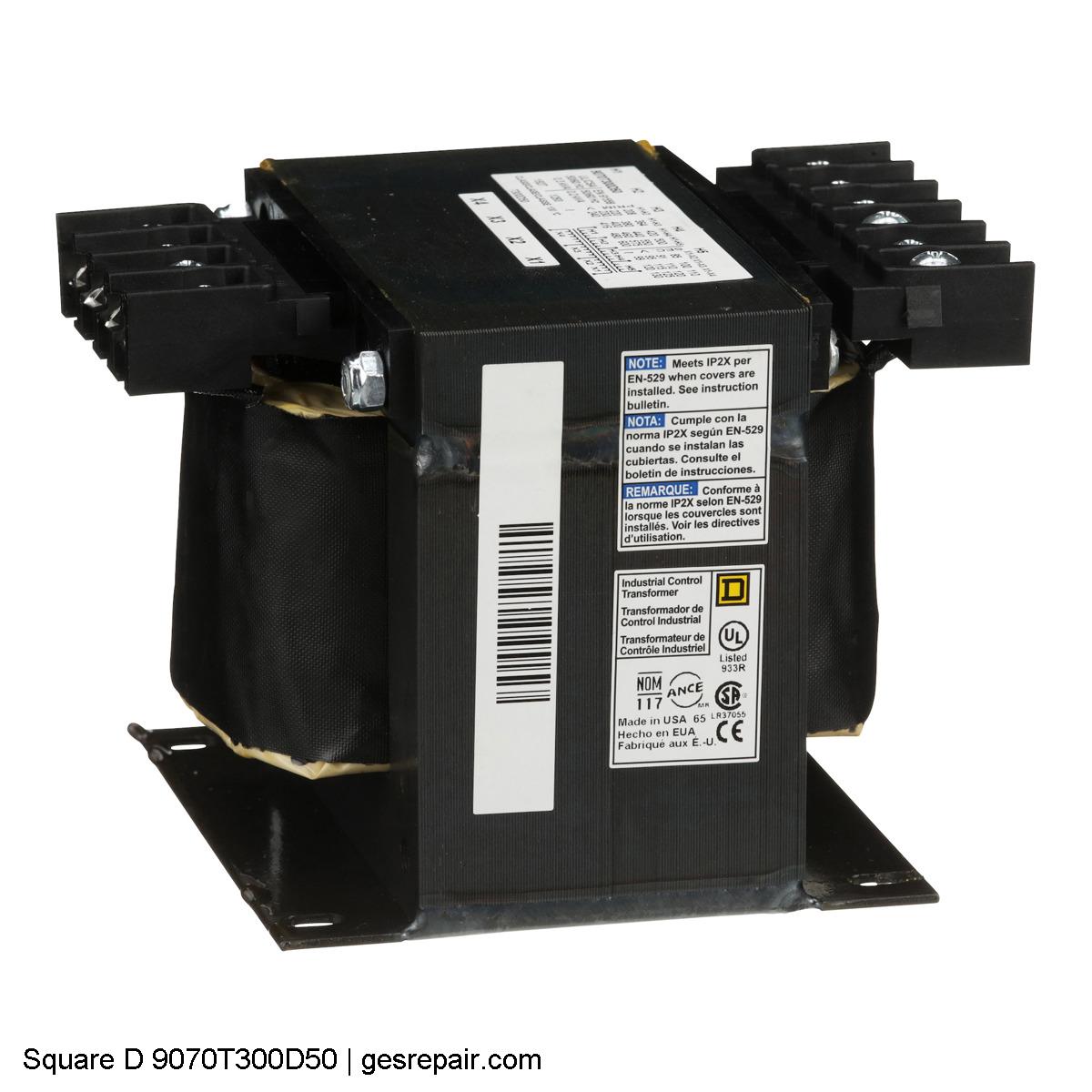 SQUARE D 9070T300D50 SQUARE D 9070T300D50  Control Transformers https://gesrepair.com/wp-content/uploads/2025/06/Image/Square_D_9070T300D50_Control_Transformers.JPG