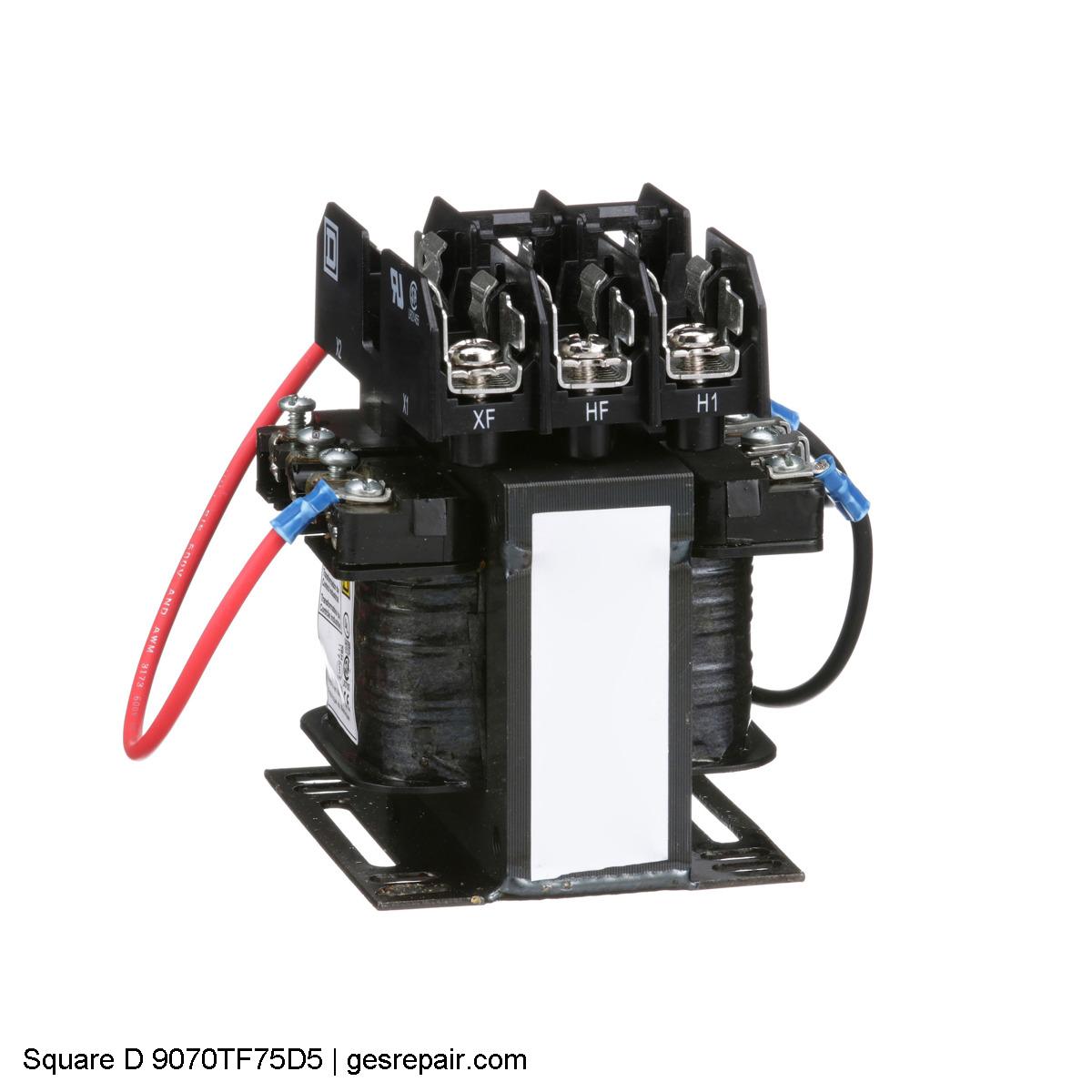 SQUARE D 9070TF75D5 SQUARE D 9070TF75D5  Control Transformers https://gesrepair.com/wp-content/uploads/2025/06/Image/Square_D_9070TF75D5_Control_Transformers.JPG