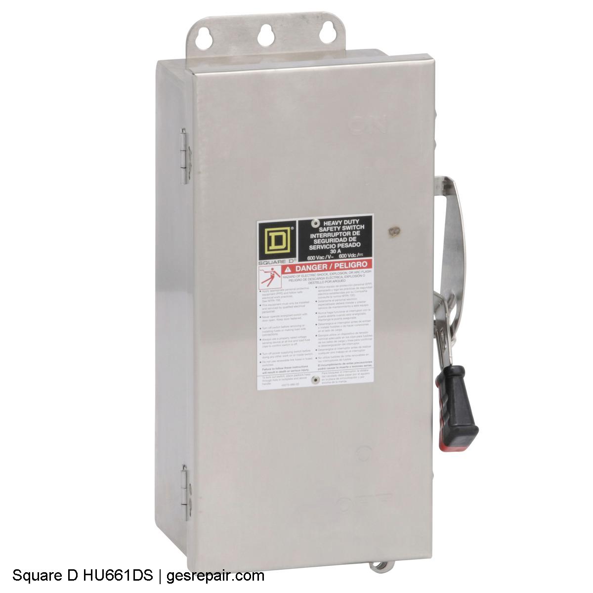 SQUARE D HU661DS SQUARE D HU661DS  Safety Switches https://gesrepair.com/wp-content/uploads/2025/06/Image/Square_D_HU661DS_Safety_Switches.JPG