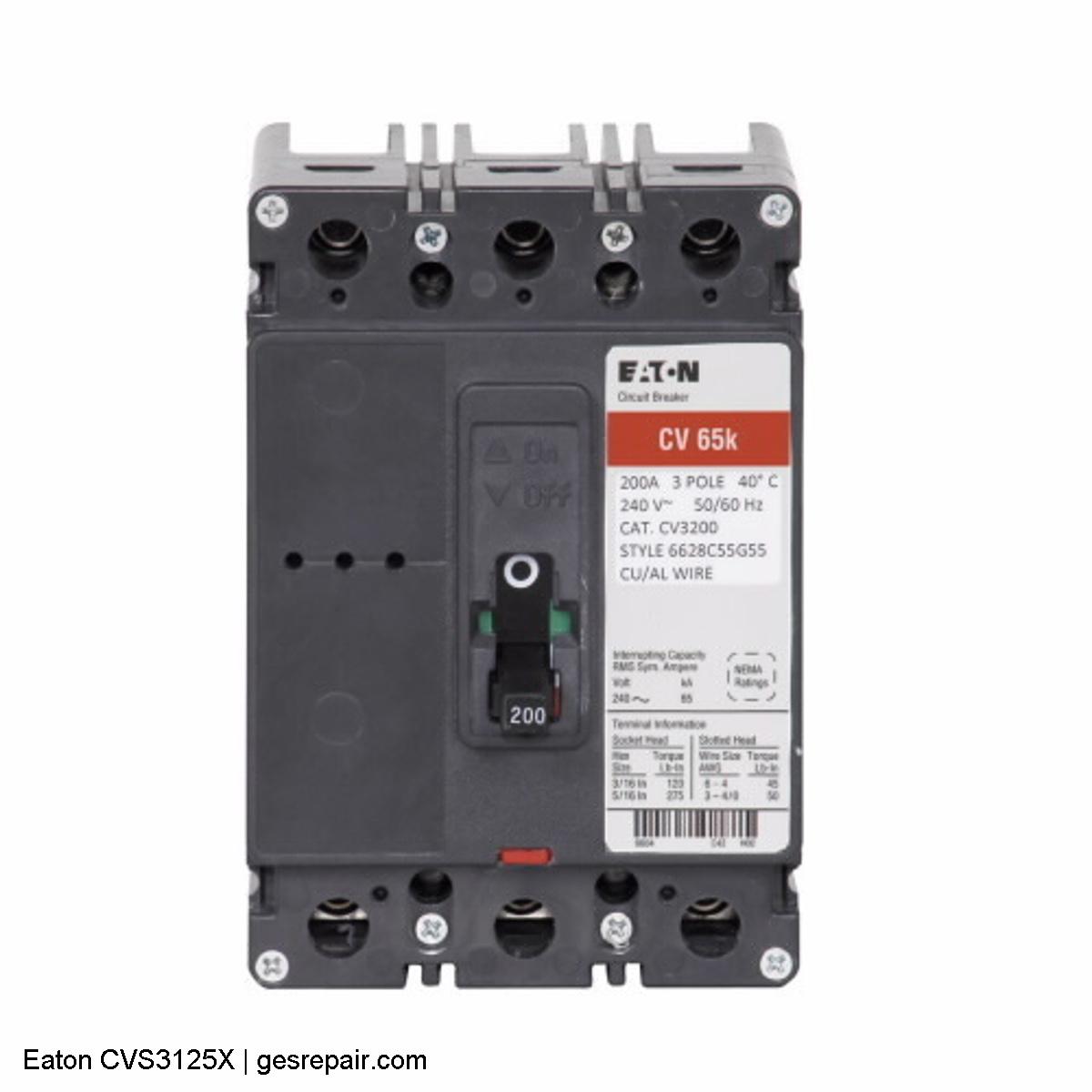 Eaton CVS3125X Eaton Part CVS3125X Circuit Protection https://gesrepair.com/wp-content/uploads/2025/10/images/Eaton_Part_CVS3125X_Circuit_Protection.jpg