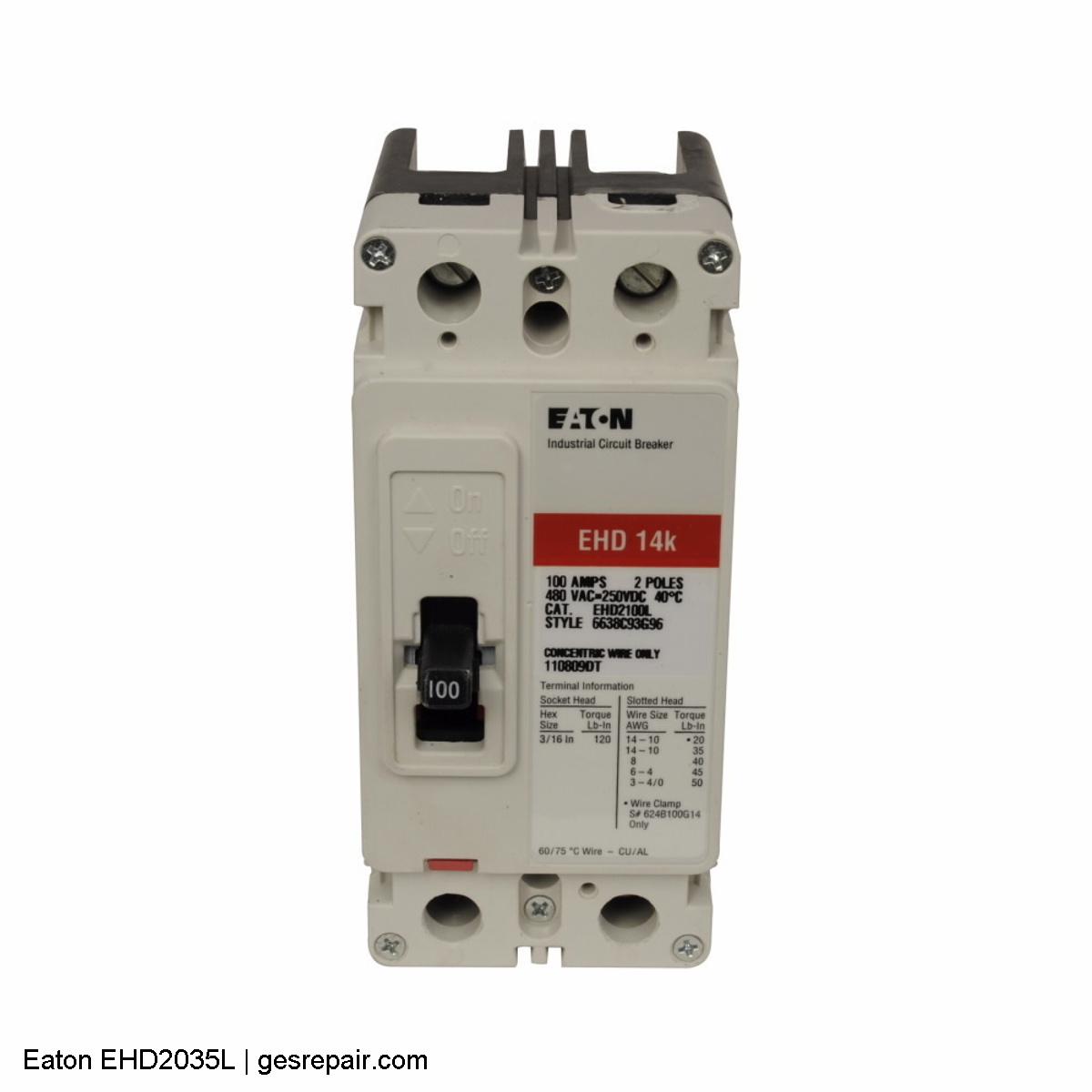 Eaton EHD2035L Eaton Part EHD2035L Circuit Protection https://gesrepair.com/wp-content/uploads/2025/10/images/Eaton_Part_EHD2035L_Circuit_Protection.jpg