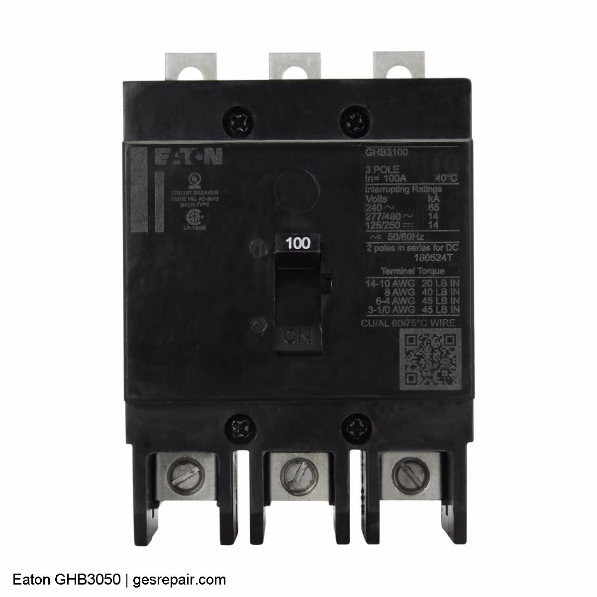 Eaton GHB3050 Eaton Part GHB3050 Circuit Protection https://gesrepair.com/wp-content/uploads/2025/10/images/Eaton_Part_GHB3050_Circuit_Protection.jpg