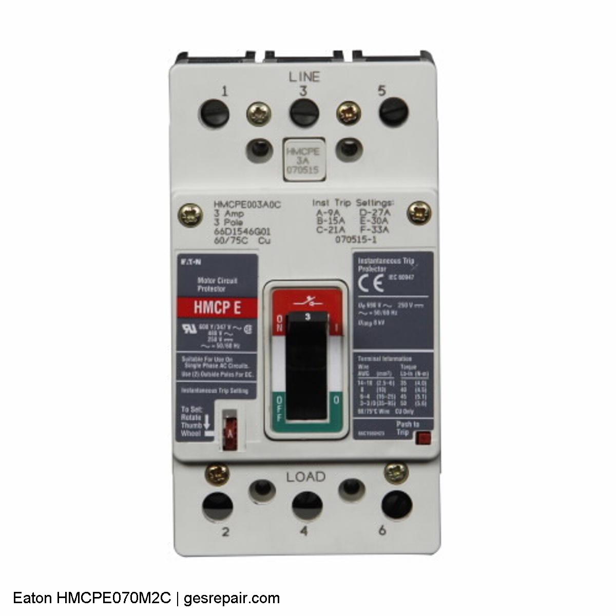 Eaton HMCPE070M2C Eaton Part HMCPE070M2C Circuit Protection https://gesrepair.com/wp-content/uploads/2025/10/images/Eaton_Part_HMCPE070M2C_Circuit_Protection.jpg