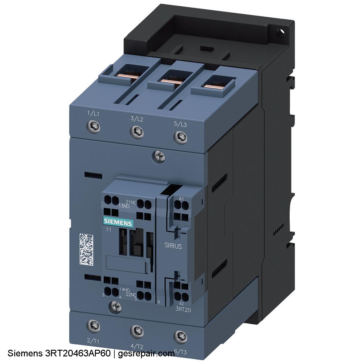 Siemens 3RT20463AP60 Siemens Part 3RT20463AP60 Electrical Controls https://gesrepair.com/wp-content/uploads/2025/10/images/Siemens_Part_3RT20463AP60_Electrical_Controls.jpg