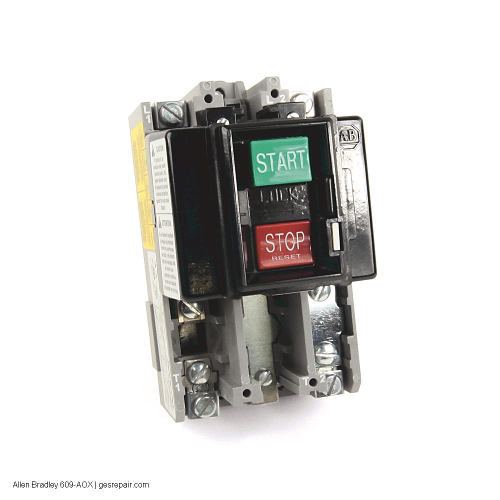 Allen Bradley 609-AOX Allen-Bradley 609-AOX NEMA Size 0 Manual Motor Starter https://gesrepair.com/wp-content/uploads/2026/01/Allen%20Bradley_609-AOX.jpg