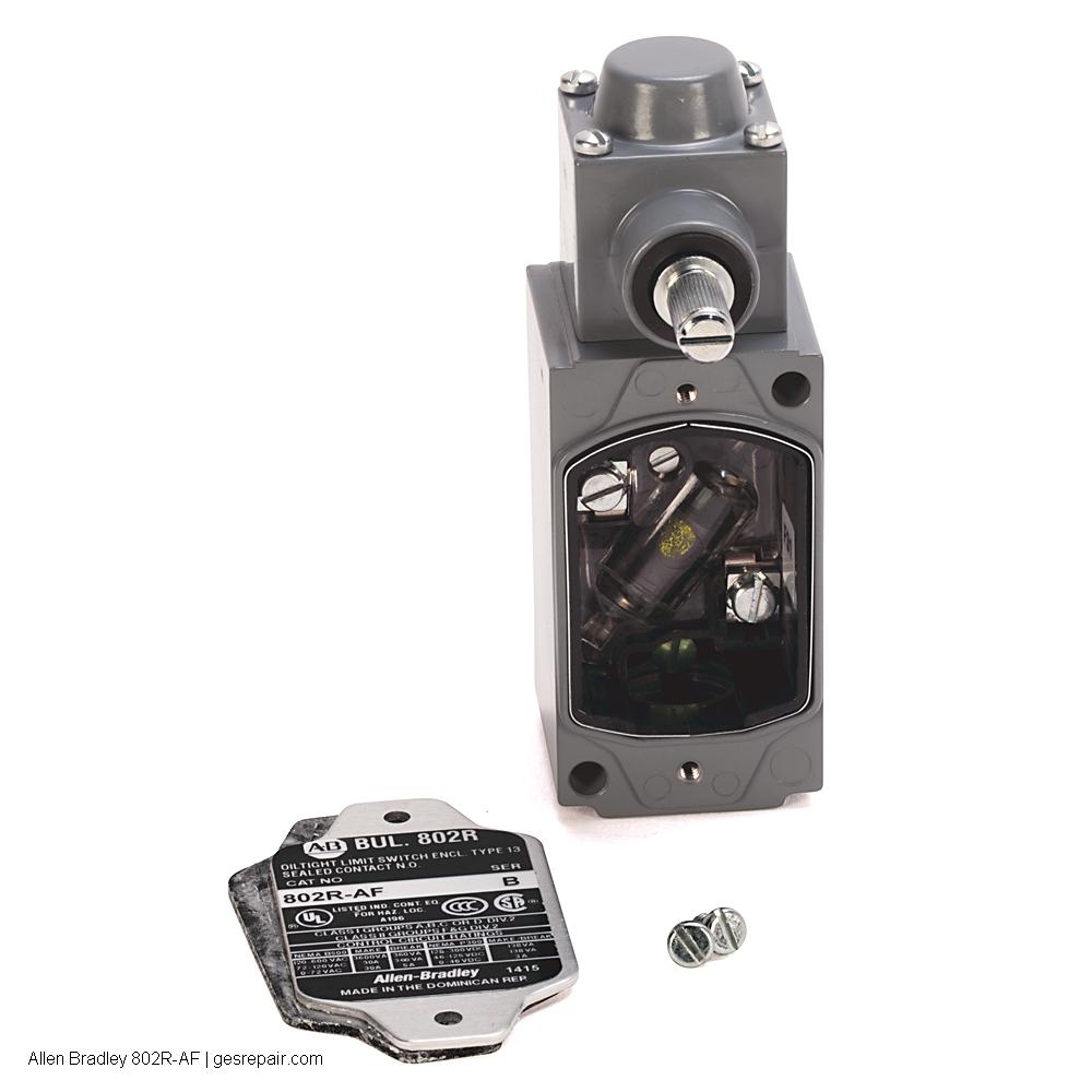 Allen Bradley 802R-AF Allen-Bradley 802R-AF Metal NEMA Sealed Limit Switch https://gesrepair.com/wp-content/uploads/2026/01/Allen%20Bradley_802R-AF.jpg