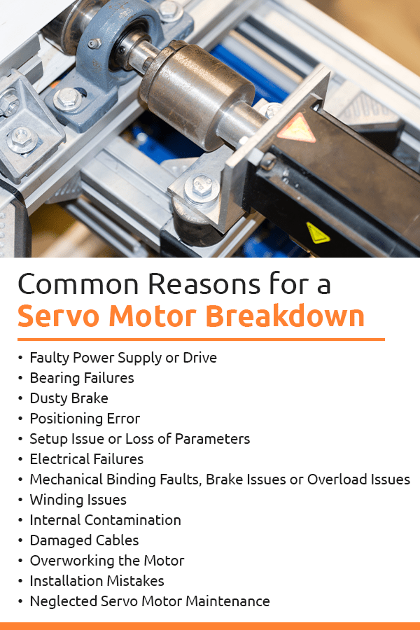 Common Reasons for a Servo Motor Breakdown 