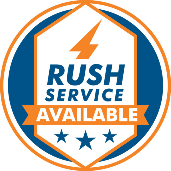 rush service available