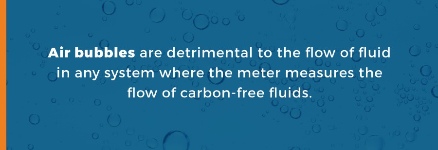 Air Bubbles in Flow Meter